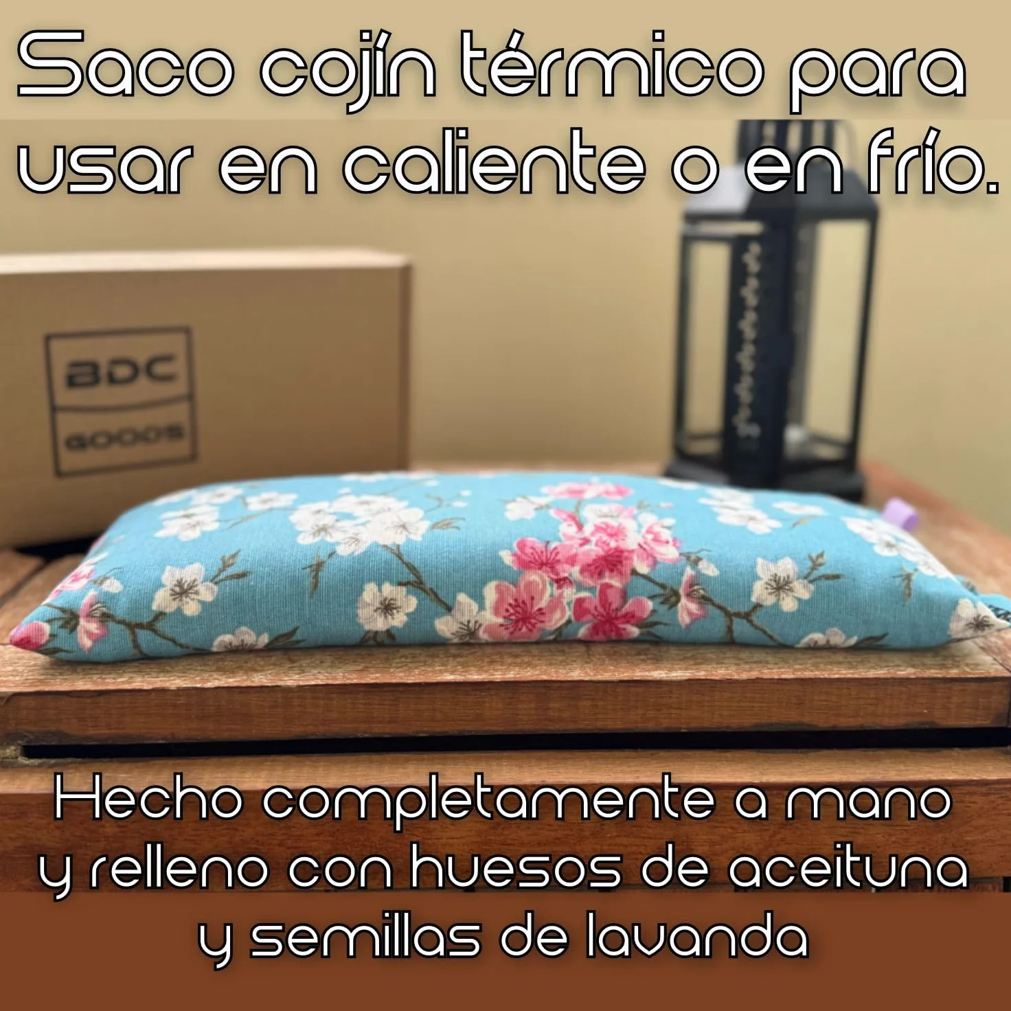 Saco semillas microondas térmico para cuello cervicales lumbar dolor frío calor