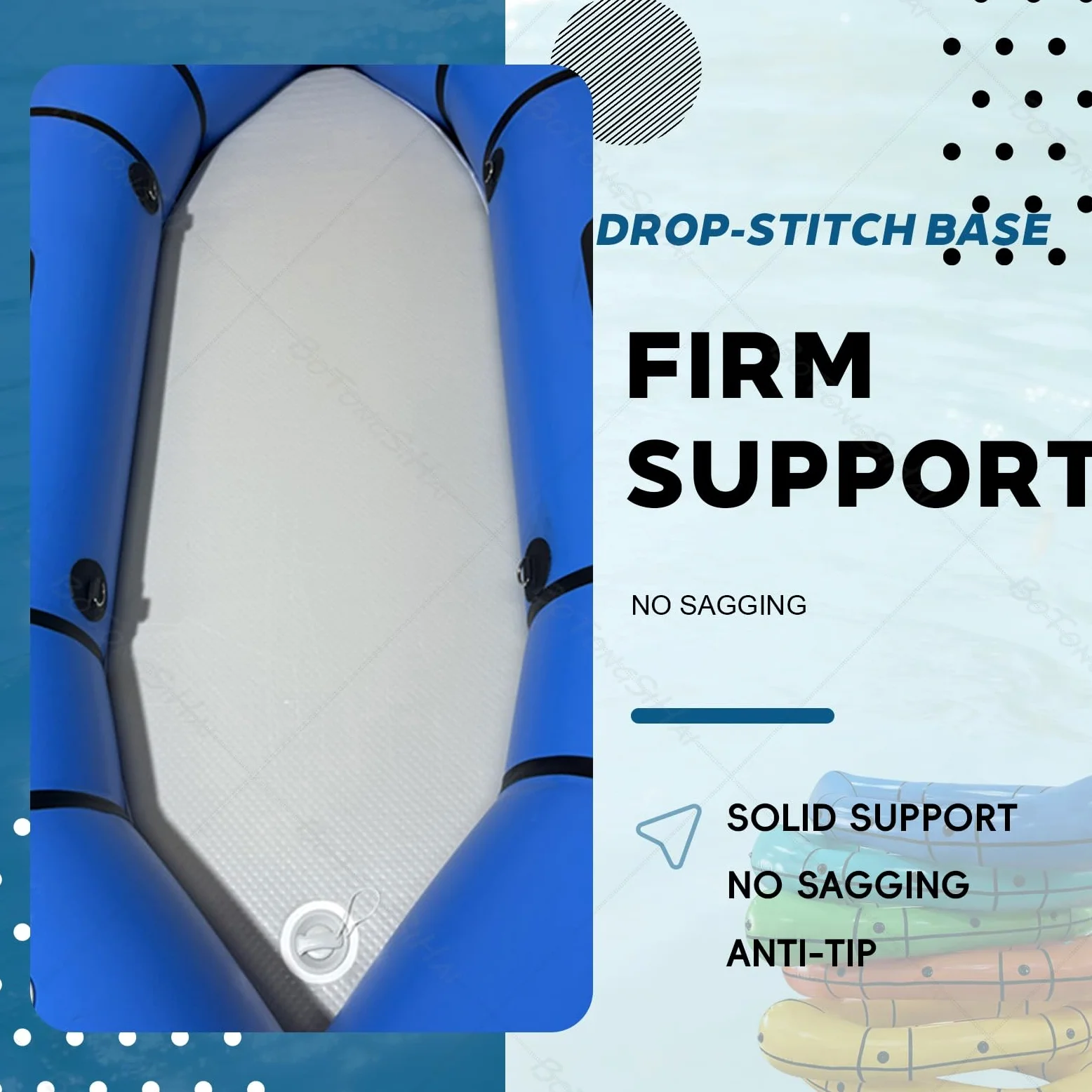 Packraft Kayak Hinchable PVC Ultra Ligero - Barco Inflable 1 Persona, Hinchado Rápido, Compacto para Bicicleta Y Senderismo, para Pesca Y Aguas Tranquilas