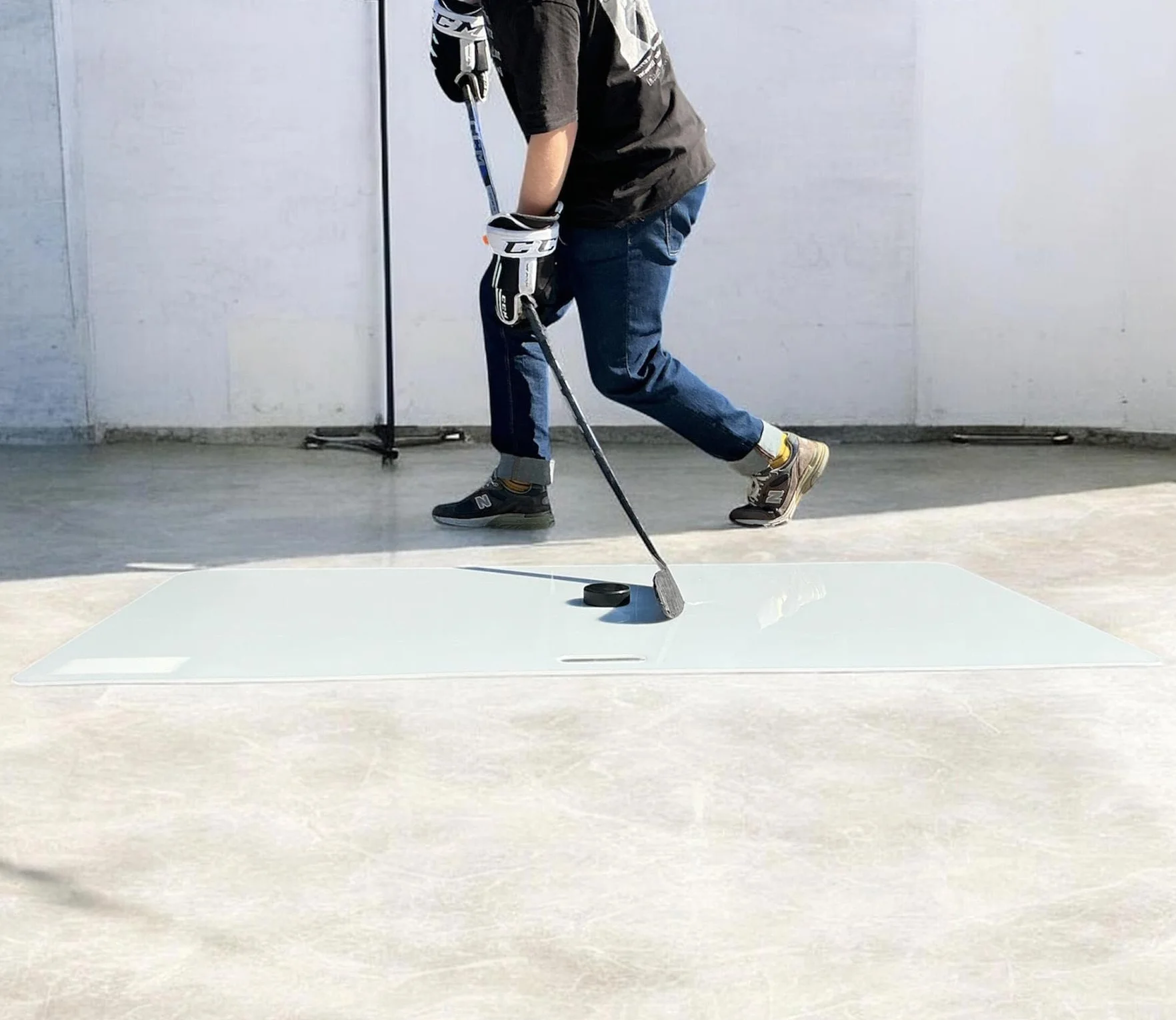 Shooting pad Steel - Placa de entrenamiento para hockey sobre hielo (146 x 73 cm)
