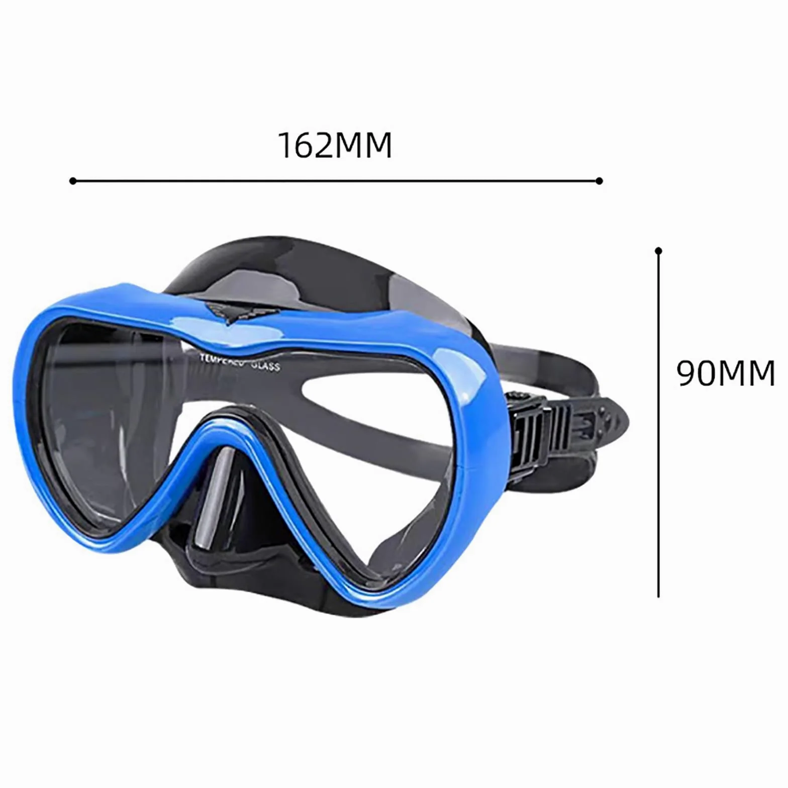 Máscaras de Buceo Máscaras de Snorkel Vidrio Templado una Sola Lente for Buceo para Uso Diario