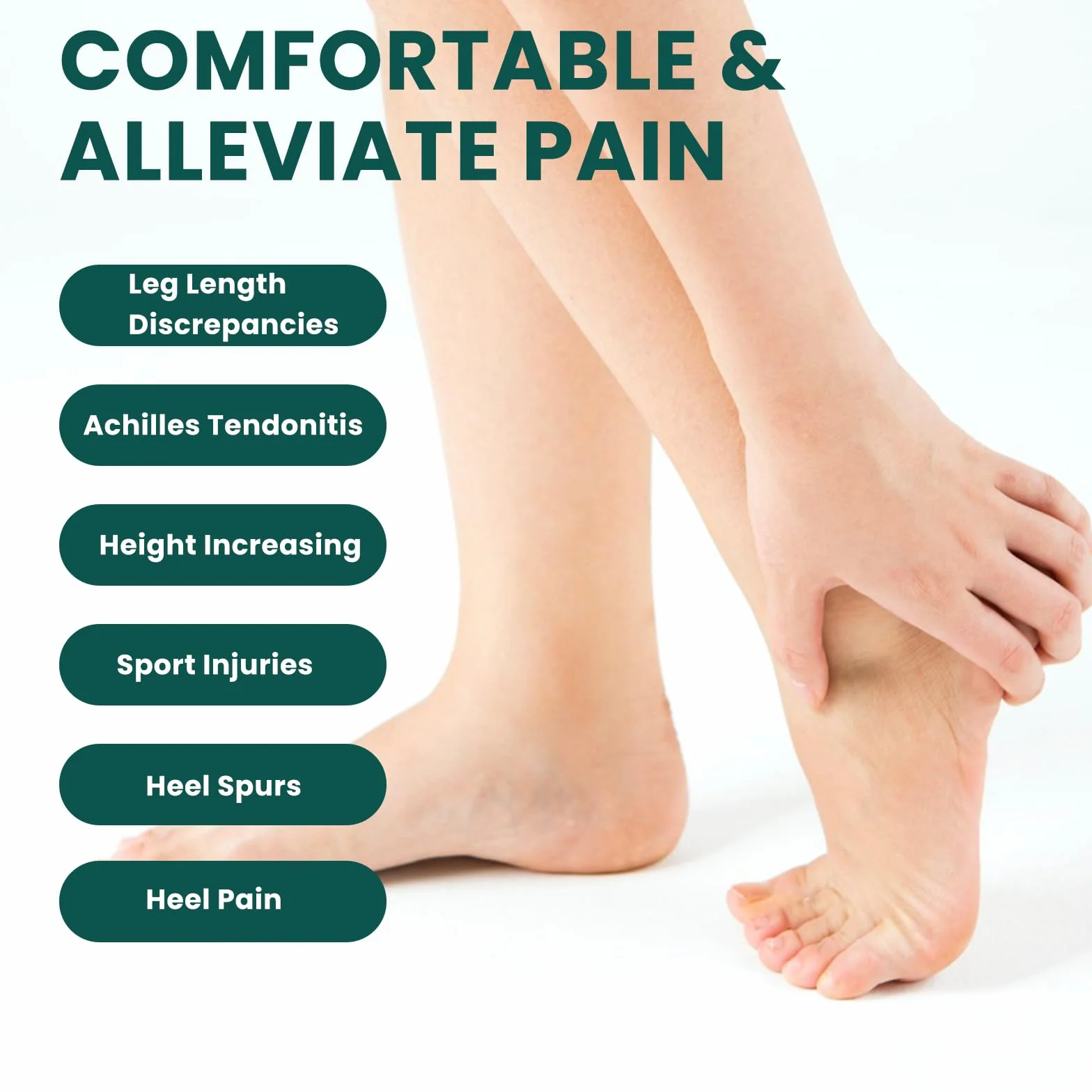 Bukihome taloneras plantilla espolon calcaneo 4 capas ajustables fascitis plantar marron M 39-42.5