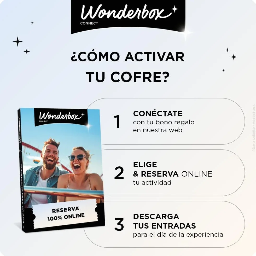 WONDERBOX Connect - Caja Regalo - Fútbol 100% Europeo - 2 entradas para 1 Partido de fútbol - A Elegir Entre 5 Clubes en Europa - Válido Durante 27 Meses