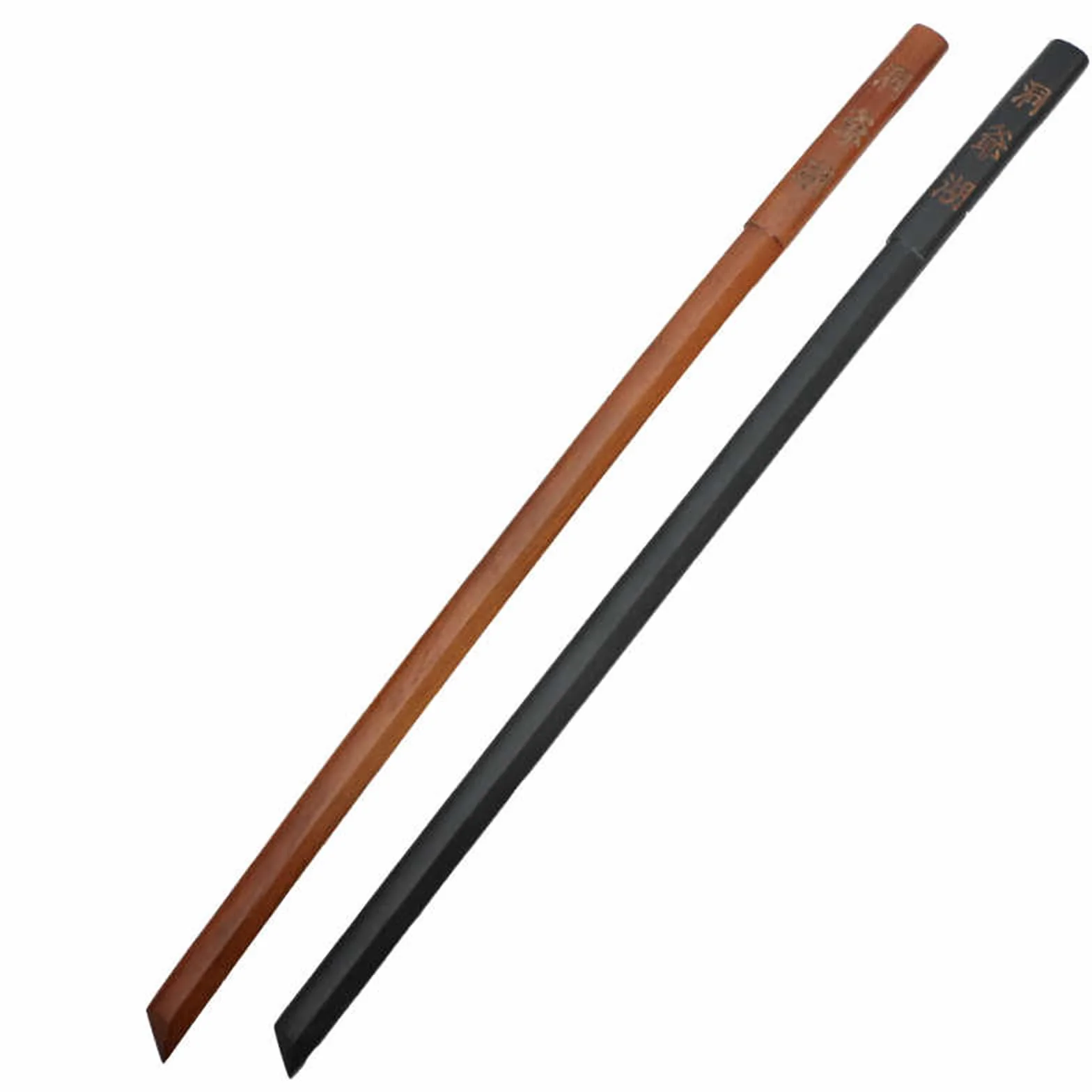 Espadas de Madera para Entrenamiento de Kendo de 100 cm,Espada samurái de Madera,bokken Artesanal para Entrenamiento,Cosplay,utilería,actuaciones y Regalos (Negro/marrón)