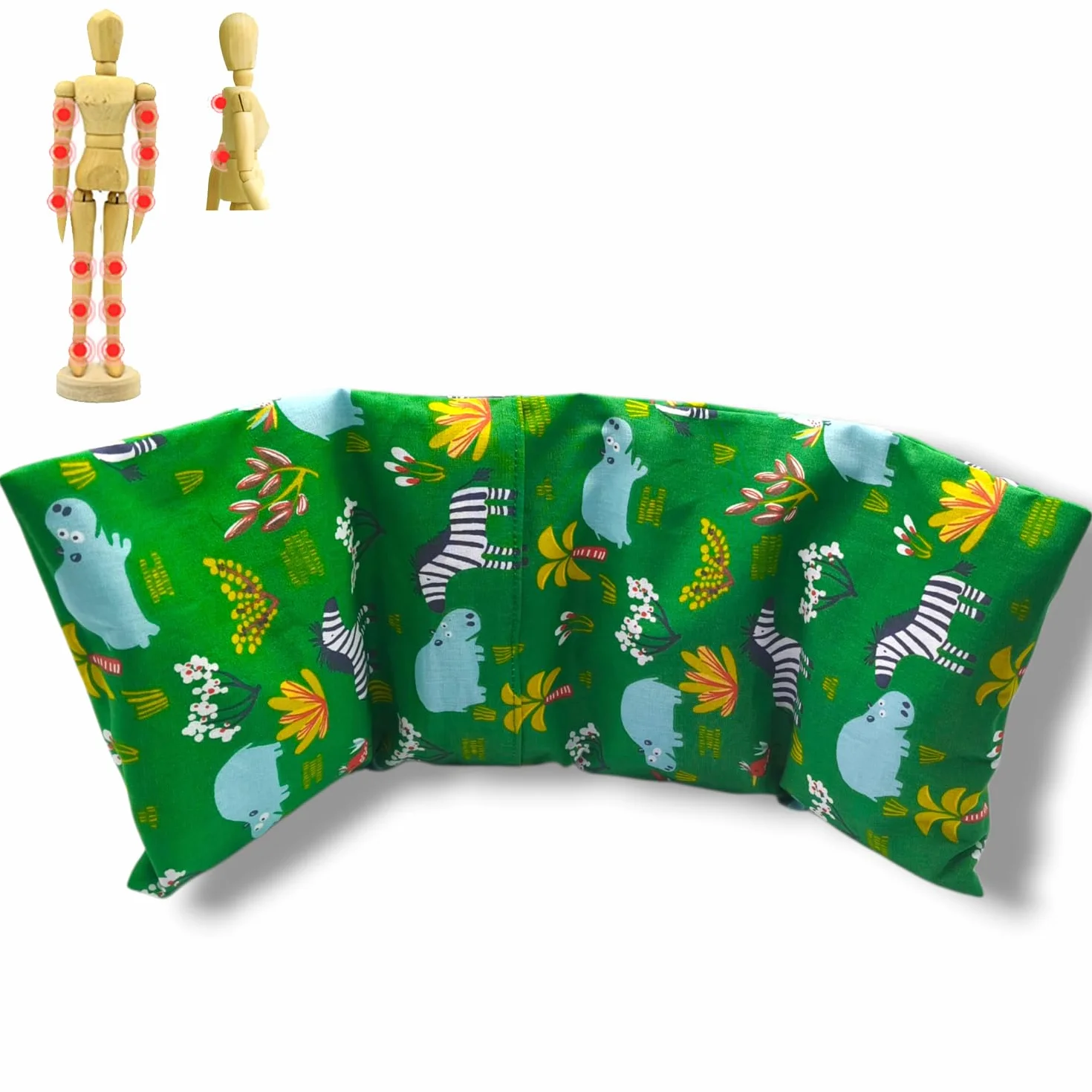 Saco semillas Hipo huesos cereza térmico frío calor 40x17cm 400gr bolsa microondas funda lavable