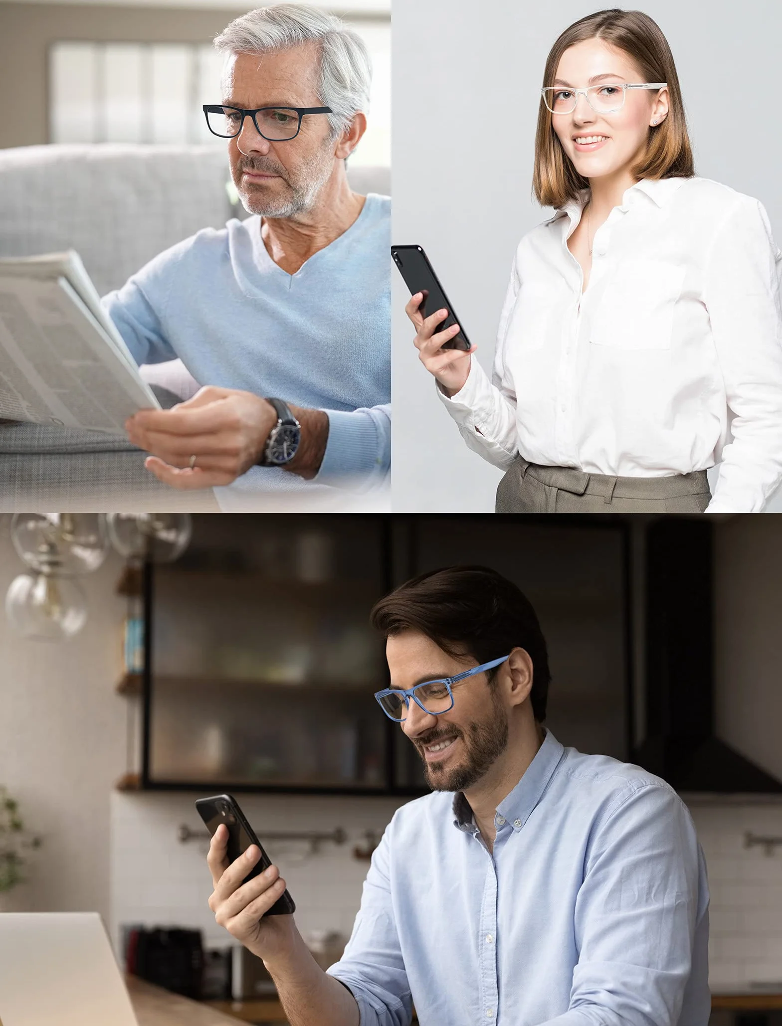 MODFANS Gafas de Lectura para Hombres y Mujeres