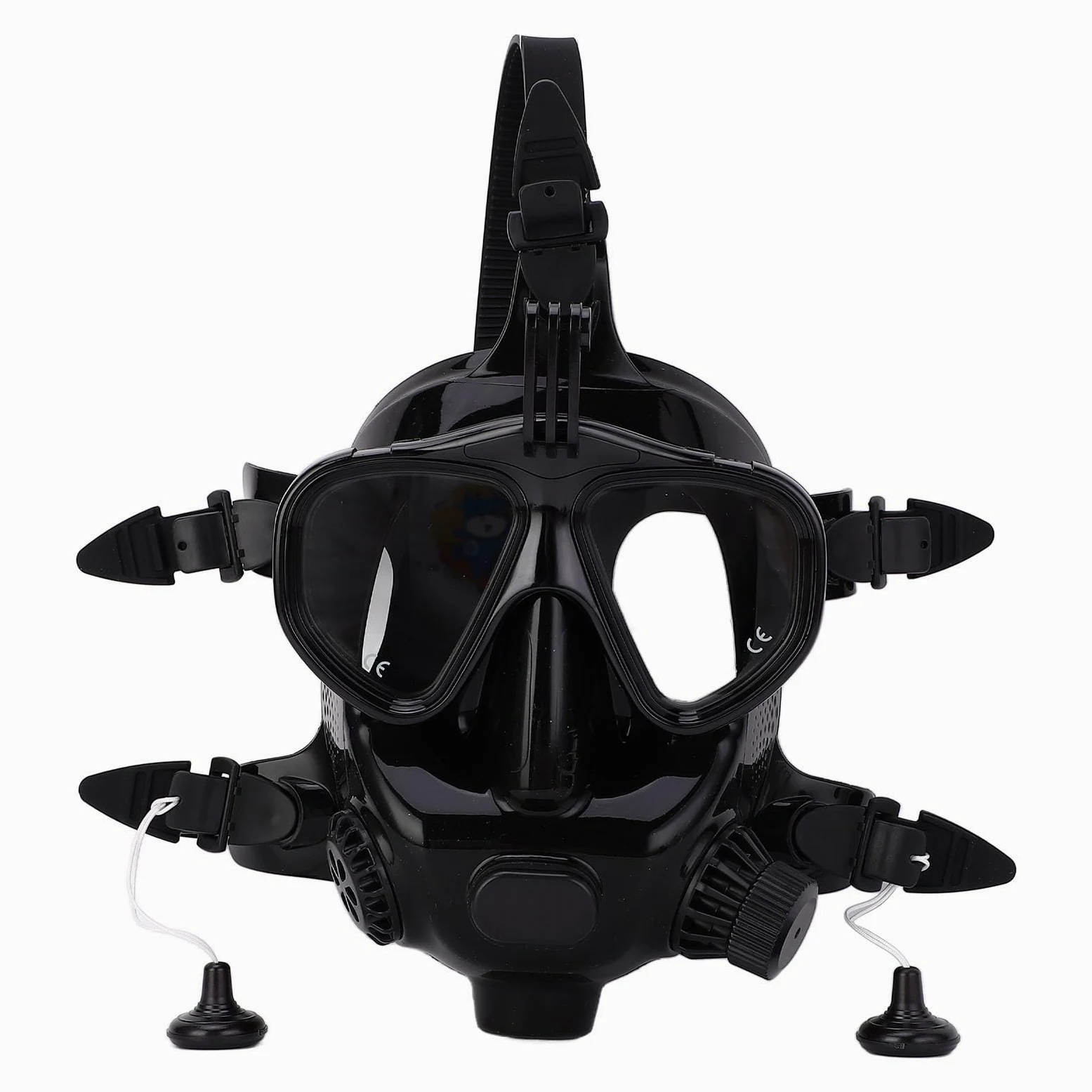 Gafas de Buceo de Cara Completa, Antiniebla, a Prueba de Fugas, Vista Panorámica de 180° para Equipo de Buceo y Snorkel, Material de Silicona Cómodo