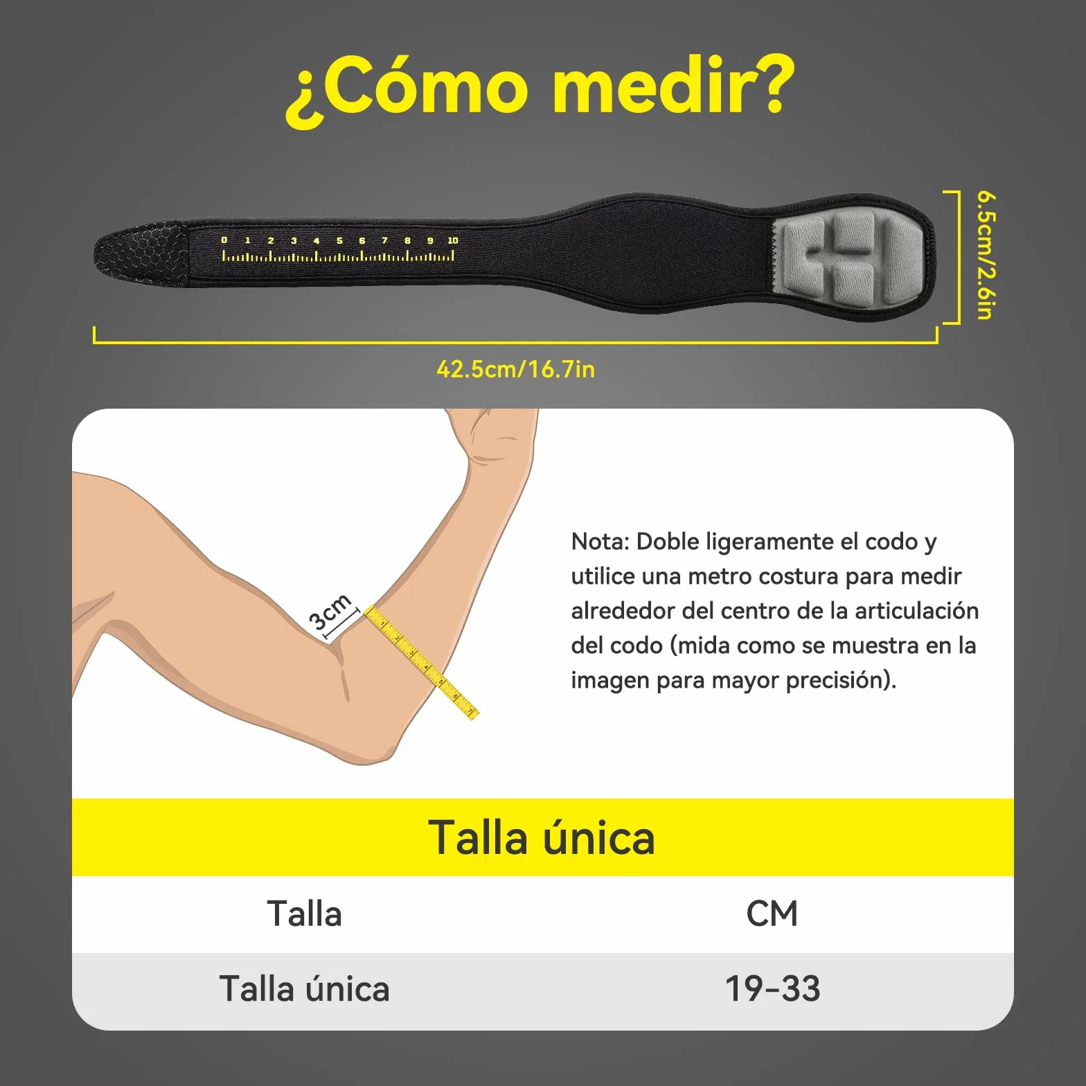 AGPTEK Coderas Epicondilitis Ajustable Antideslizante para Tendinitis Alivio del Dolor Tenis Golf Padel Gym