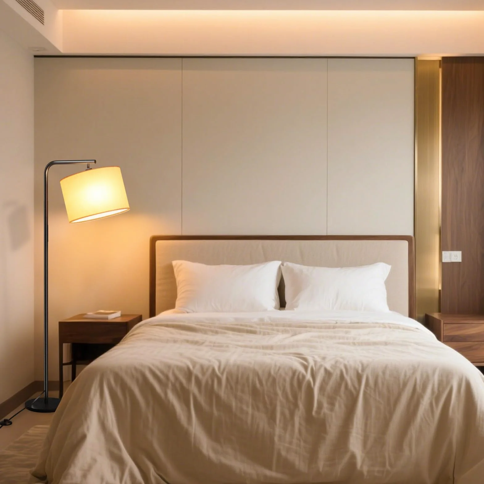 Lampara de Pie LED 8W Regulable 11 Temperaturas Control Remoto Salon Estudio Dormitorio