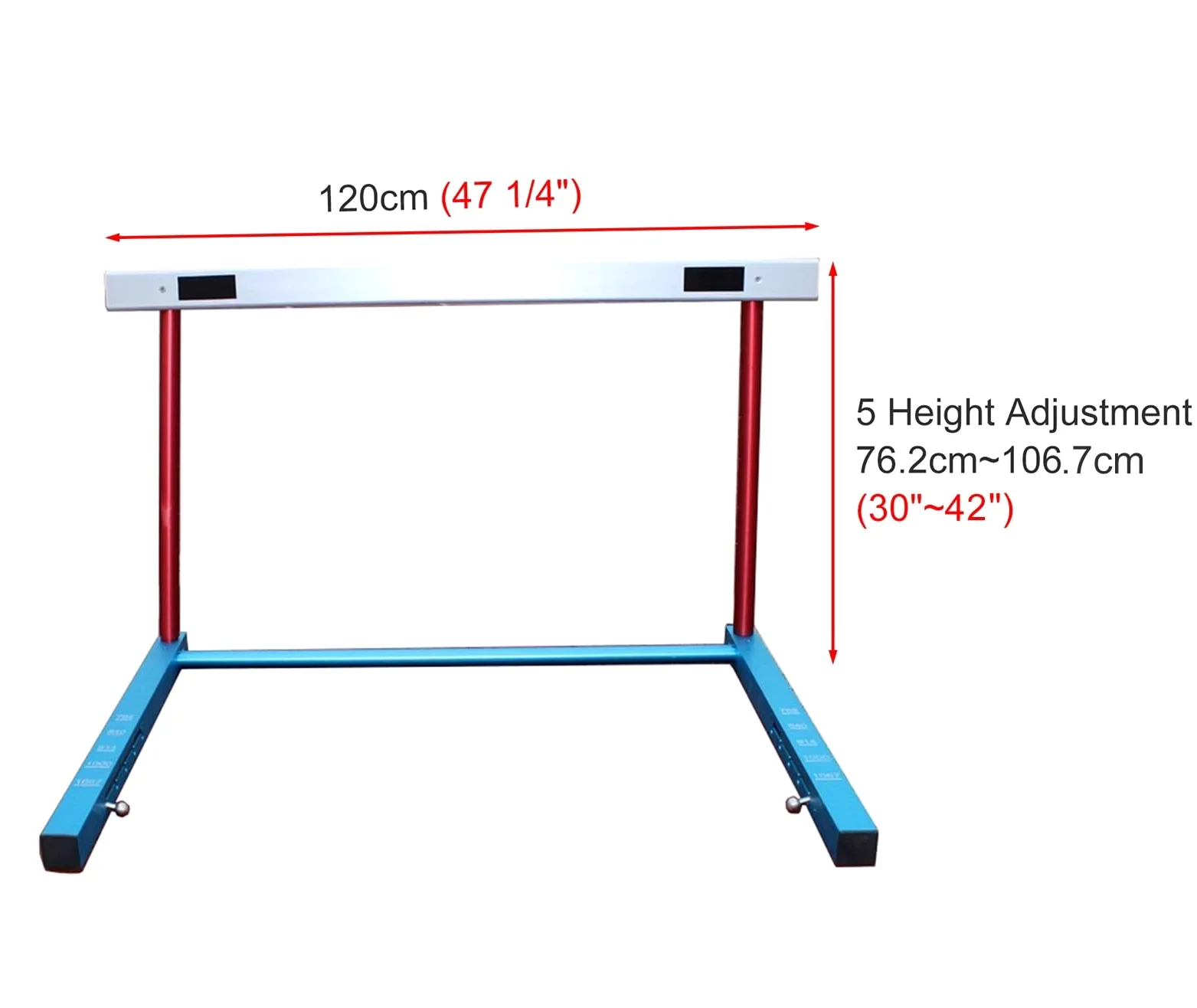 Vallas De Altura Ajustable De Aluminio, Barra De Salto De Pista Y Campo para Entrenamiento De Velocidad De Agilidad, Juego De Postes para Equipos De Práctica Deportiva, Fácil Montaje