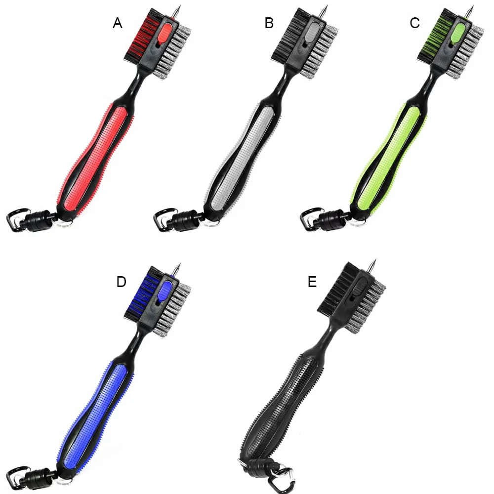 BEALIFE Cepillo de Limpieza de Palos de Golf, Herramienta de Mantenimiento de Manchas de Eje de Golf Reutilizable portátil Antideslizante con Punta de Ranura para Deportes al Aire Libre, Genial