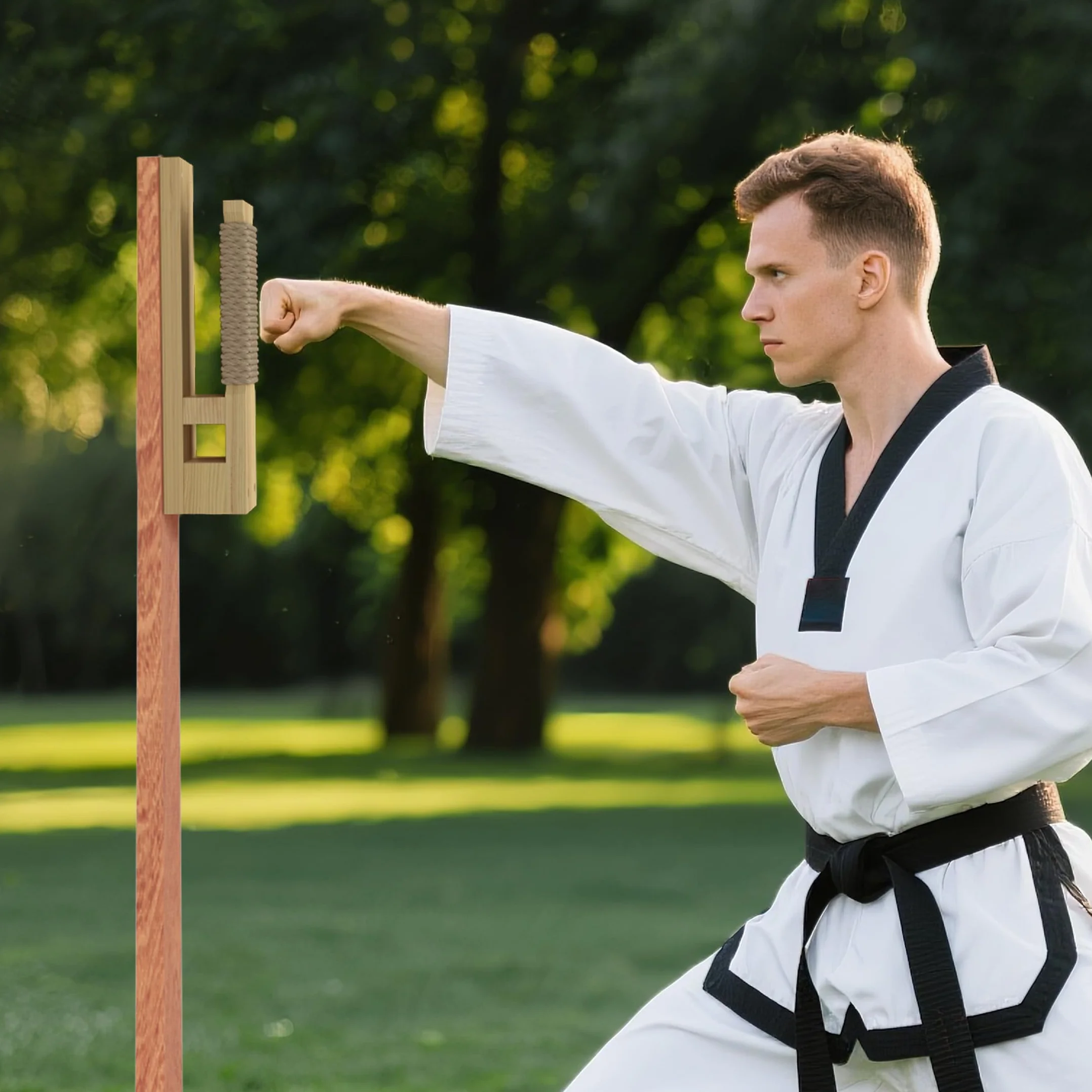 Soporte de Pared Makiwara 18 x 4.5 Pulgadas, Almohadilla de Golpe Tradicional Profesional