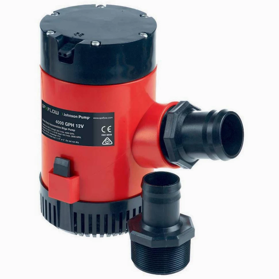 Johnson Pump Heavy Duty - Bomba de cuña sumergida (12 V)