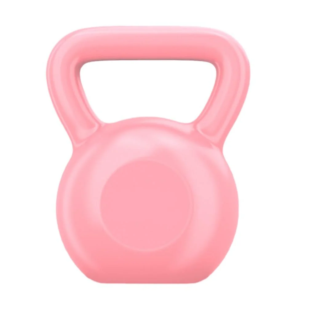 Pesa rusa de fitness, pesa rusa de hierro fundido con revestimiento de vinilo, para ejercicio, entrenamiento de fitness, culturismo, levantamiento de pesas, entrenamiento cruzado. (Tamaño: 15 libras)