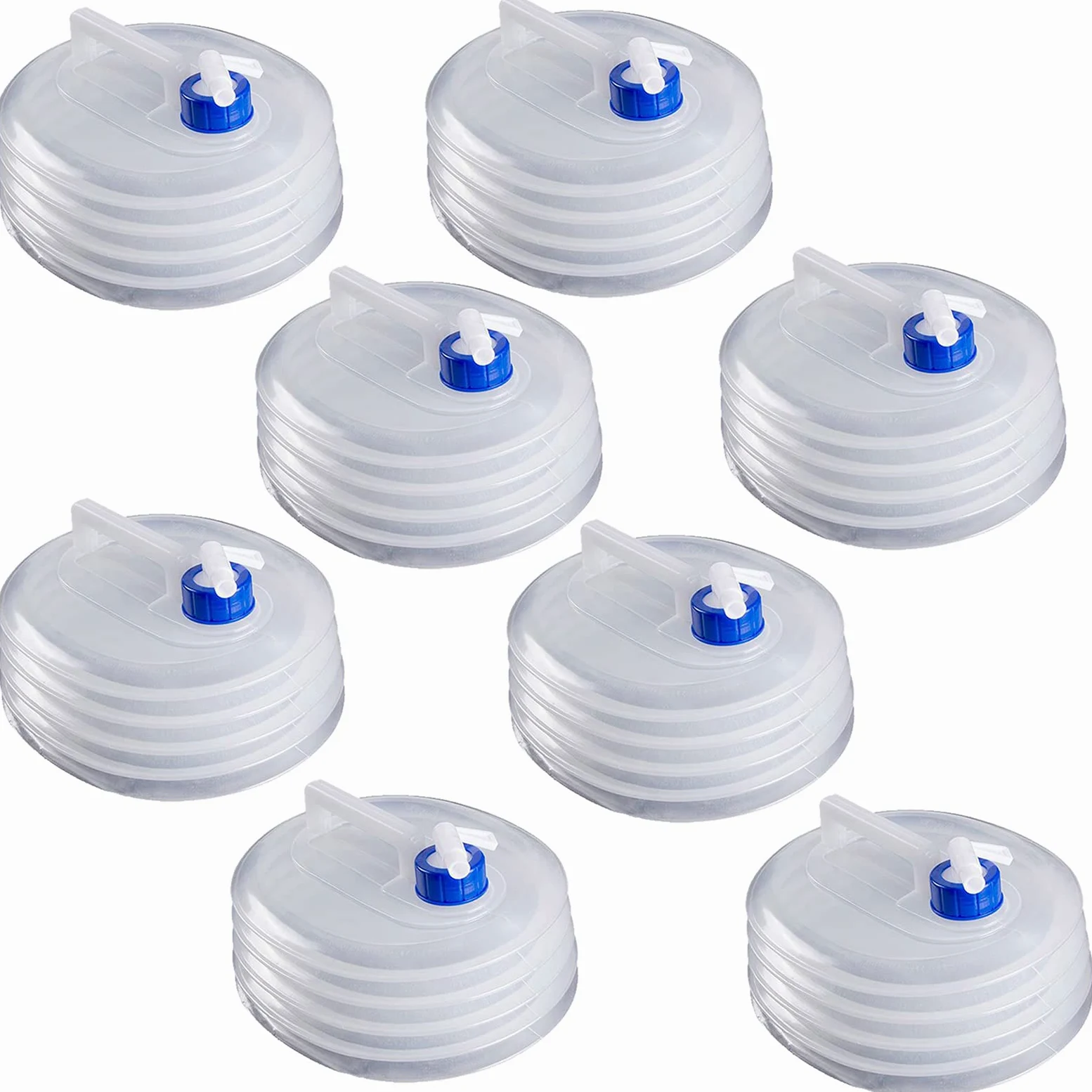 Contenedor de agua plegable, sin BPA, portátil, para camping, con grifo, cubo de agua plegable para actividades al aire libre, picnic, fiesta, barbacoa, pesca