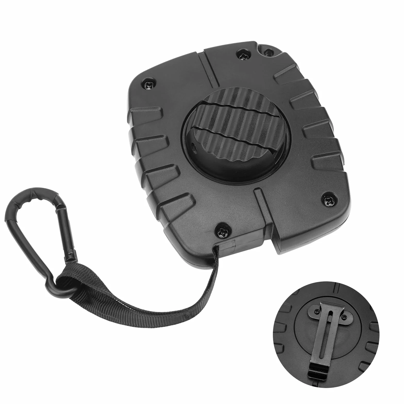 Adorila Treestand - Polipasto retráctil de 26 pies para caza de soporte de árbol, accesorios de elevación de cuerda de engranaje para arco de caza y recuperador de armas (negro)