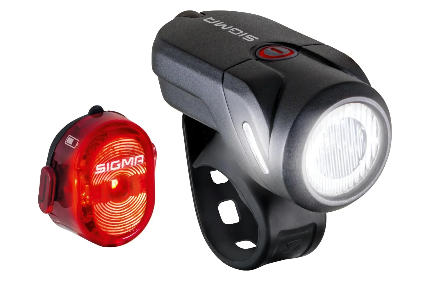Sigma Aura 35 y Nugget II | Juego de Luces antisalpicaduras para Bicicleta | Luces Delantera y Trasera Recargables