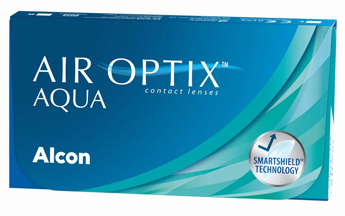 Air Optix Aqua Lentes de Contacto Reemplazo Mensual Pack 3 R 8.6 mm D 14.2 mm -1.75 Dioptrías