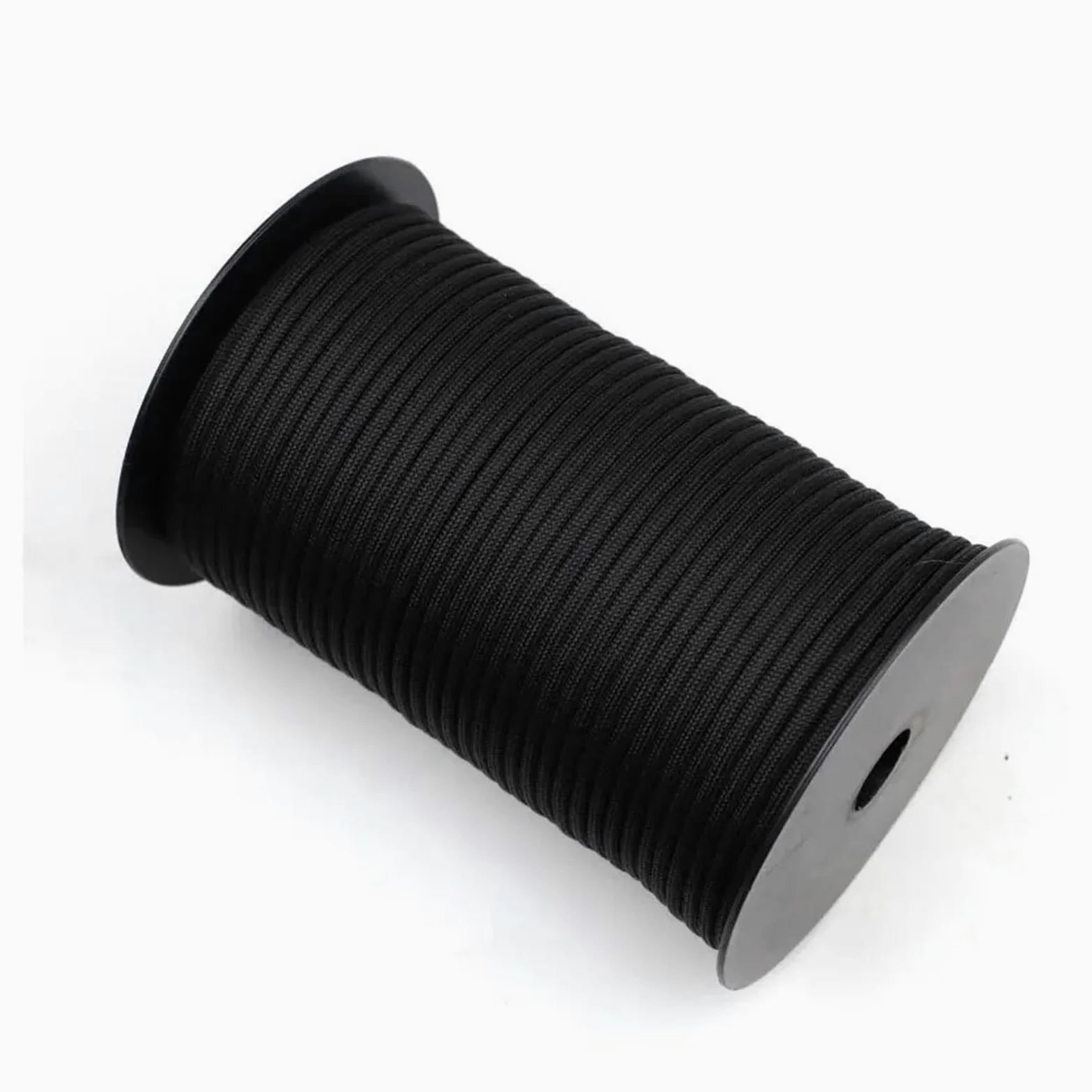 Paracorde 650 Paracord 9 hebras 4mm Cuerda de paracaídas Accesorios Camping DIY Tejido Equipo Supervivencia al Aire Libre Tienda(9C Black,100M)