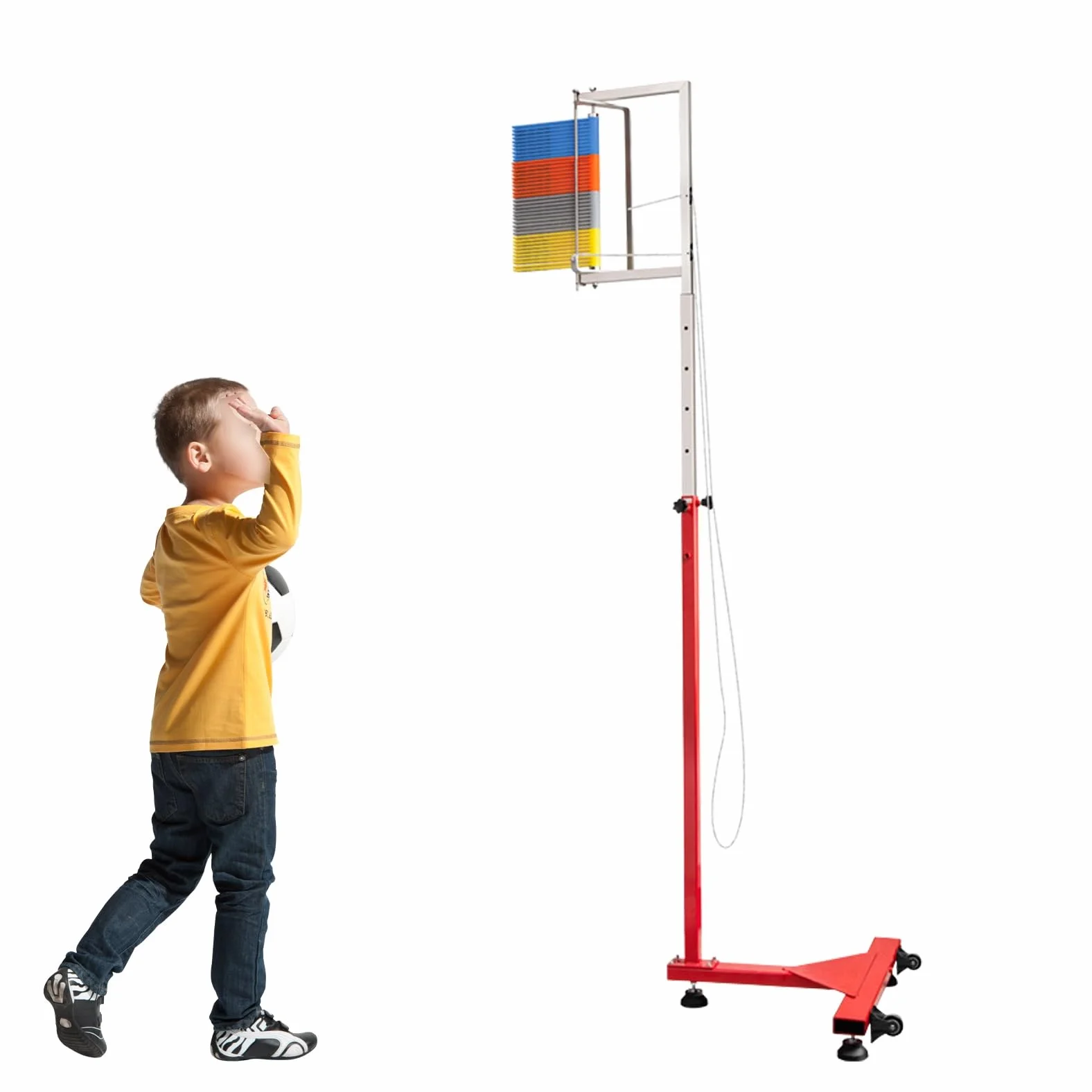 Entrenador de Salto Vertical con Ruedas, Medidor de Salto Vertical, Herramienta de Prueba