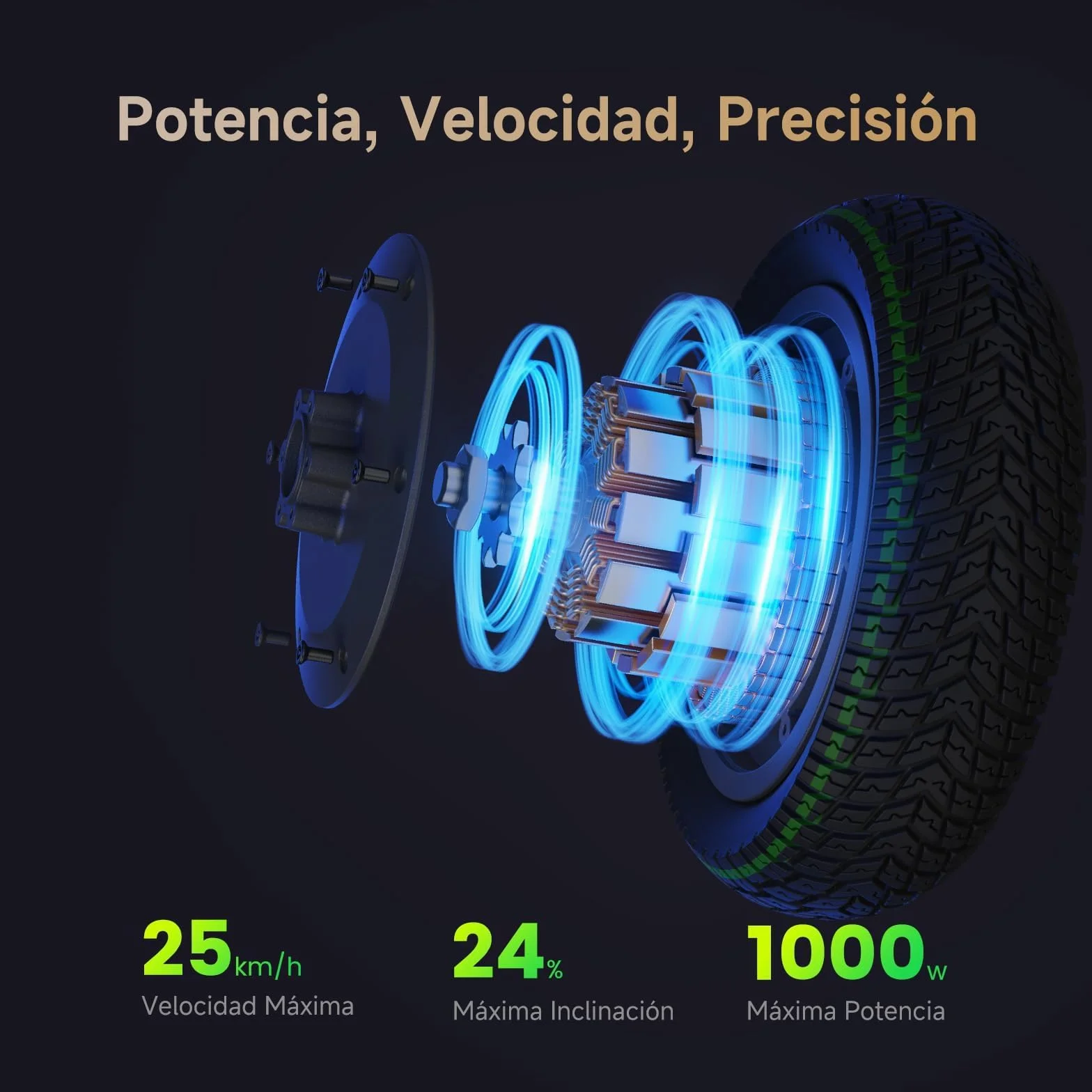 NAVEE Patinete Eléctrico Homologado DGT, 25-90km Autonomía, Máx 25km/h, Frenos Tambor y Disco con E-ABS, Intermitentes, TCS, App Móvil, Pendiente 15-28%