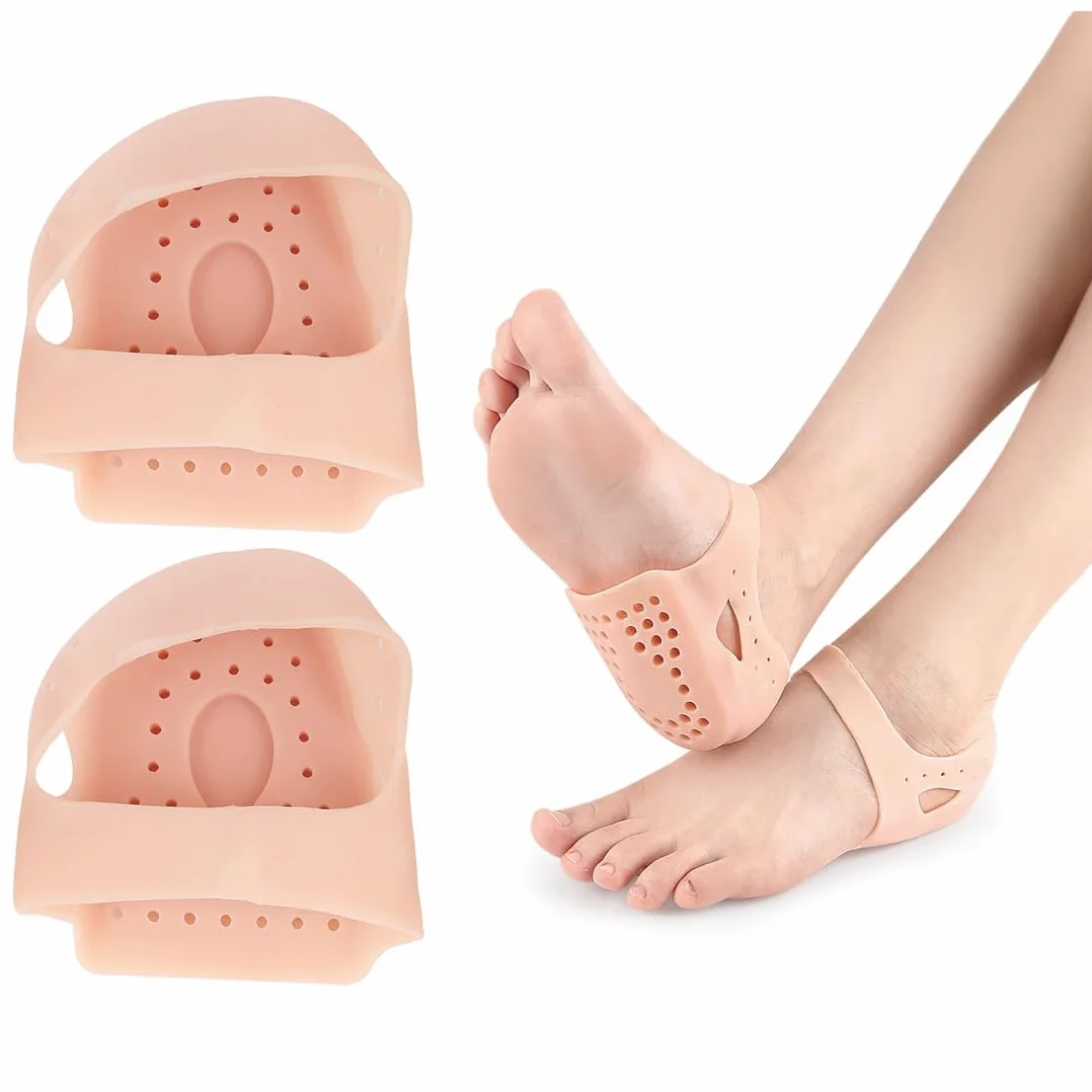 Protector de Talón de Gel para Fascitis Plantar - Copa de Talón, Talla 36-43, Alivia Dolor de Tendón de Aquiles