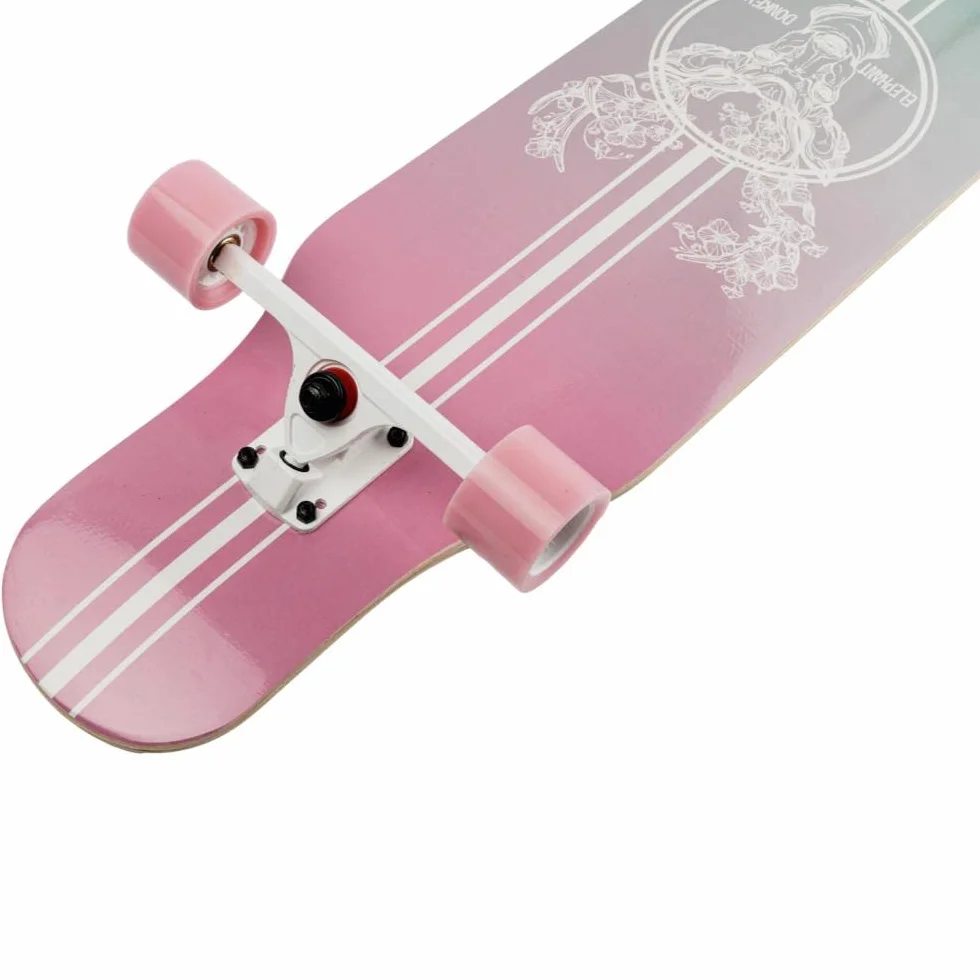 Longboard 107cm EL Donkey Cruising Carving Dancing Ruedas 70mm ABEC-9 Tabla Larga Madera de Arce