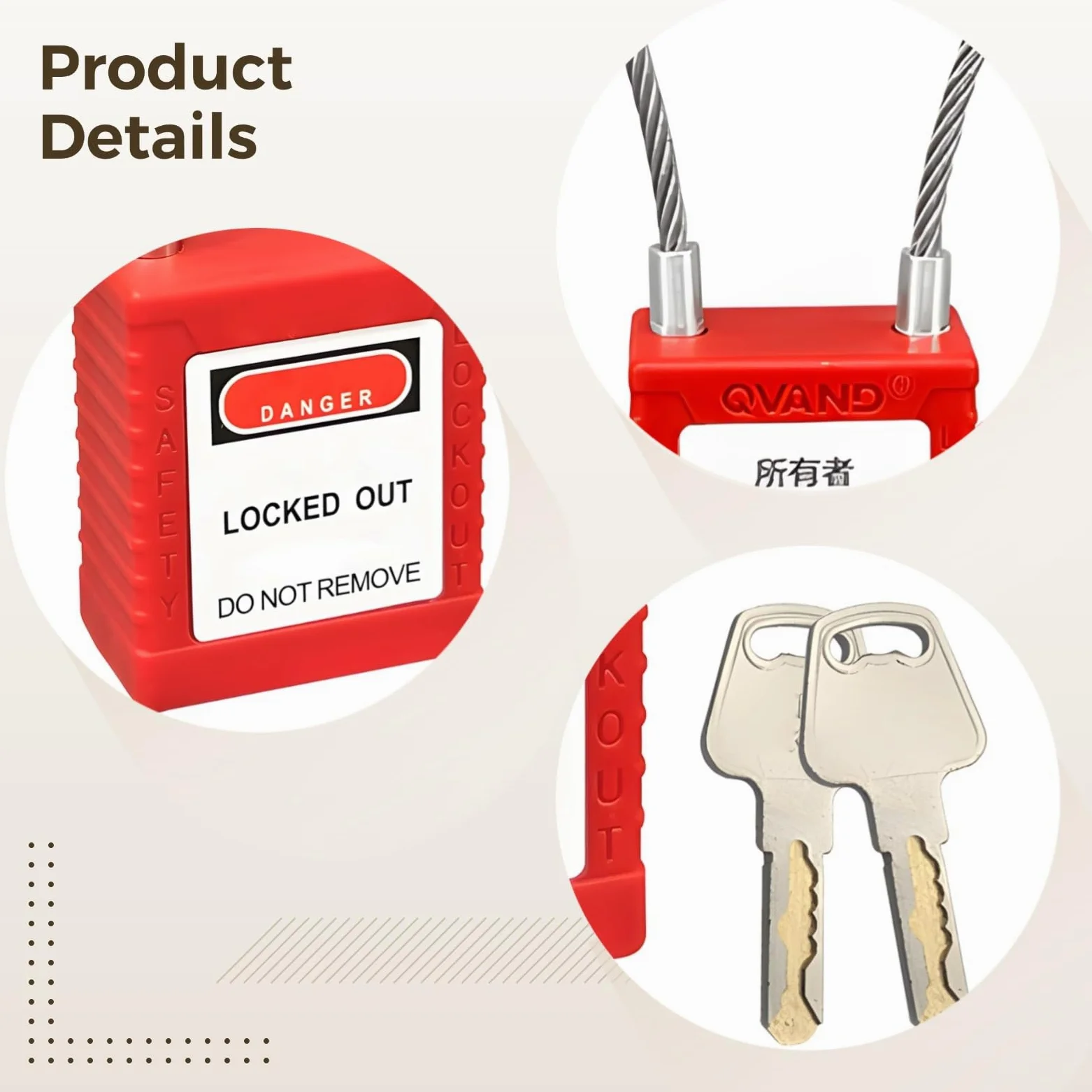 10 cerraduras de cable de acero con llave diferente, candados de seguridad industrial, cerraduras eléctricas seguras, cable de 90 mm, 20 llaves incluidas