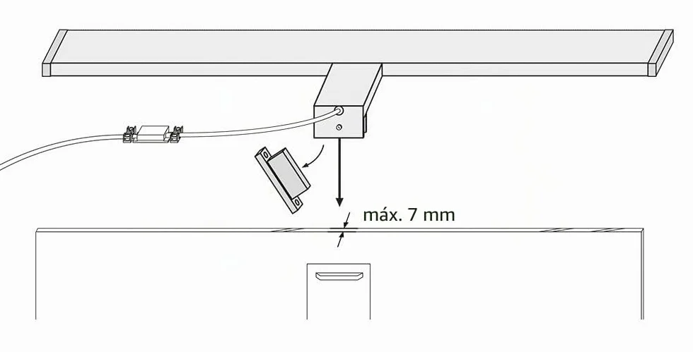 SEBSON® Lampara Espejo Baño LED 80cm 15W 1300lm Blanca Neutra 4000K IP44