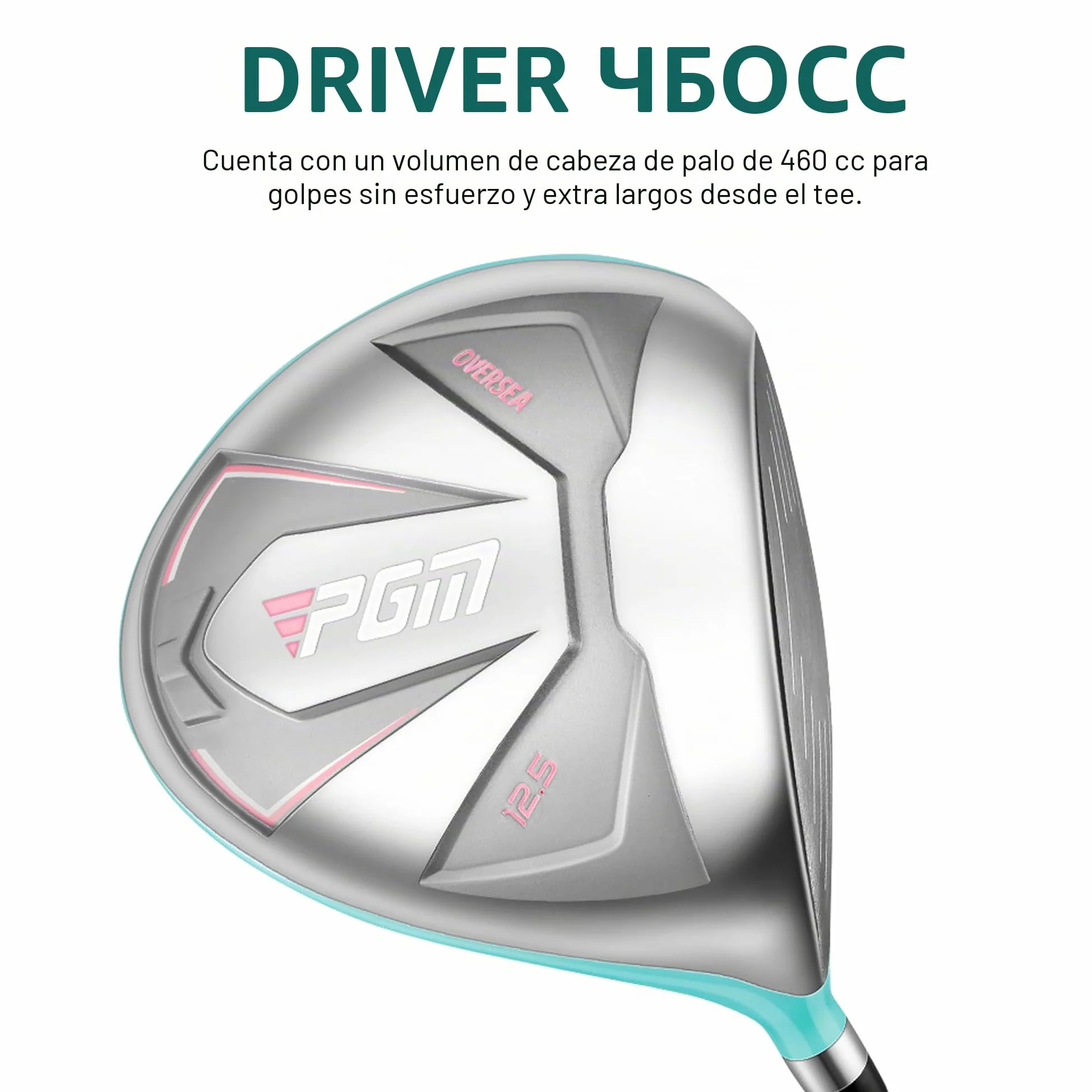 PGM Set de palos de golf para mujer con 12 palos – 4 maderas (#1,3,5,4H), 7 hierros (#5,6,7,8,9,PW, SW) y 1 putter – bolsa de golf