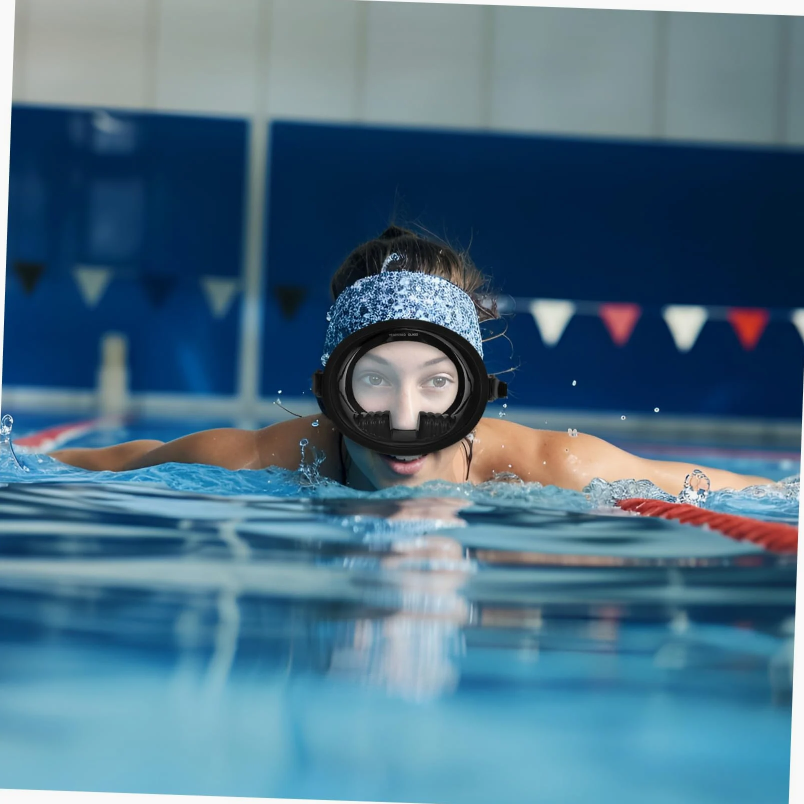 Gatuida Gafas de Buceo con Campo de Visión Amplio Alimenticio Lente de Vidrio Templado Cómodas y Duraderas para Adultos para Snorkeling y Natación