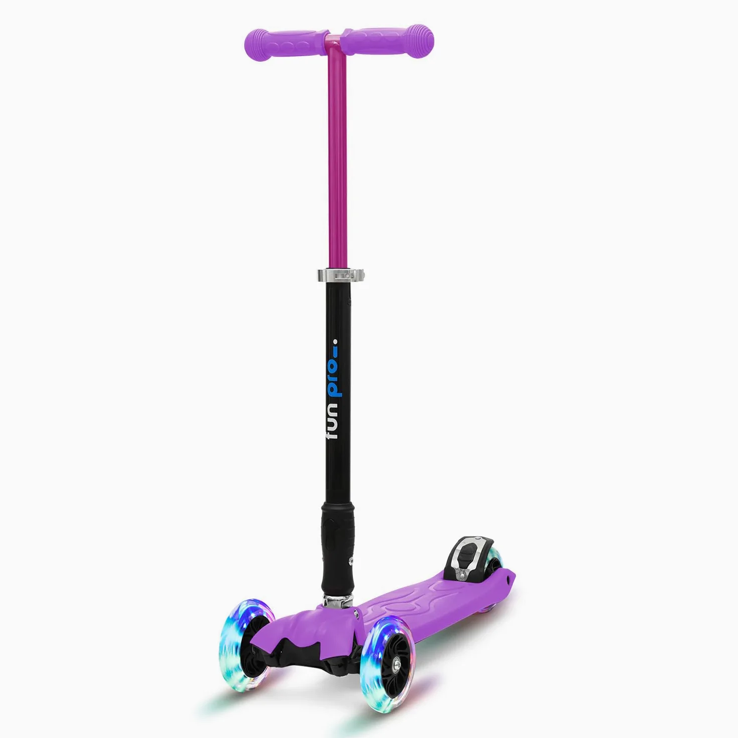 Hasta 80KG Scooter Infantil Premium Seguro con Ruedas LED Plegable