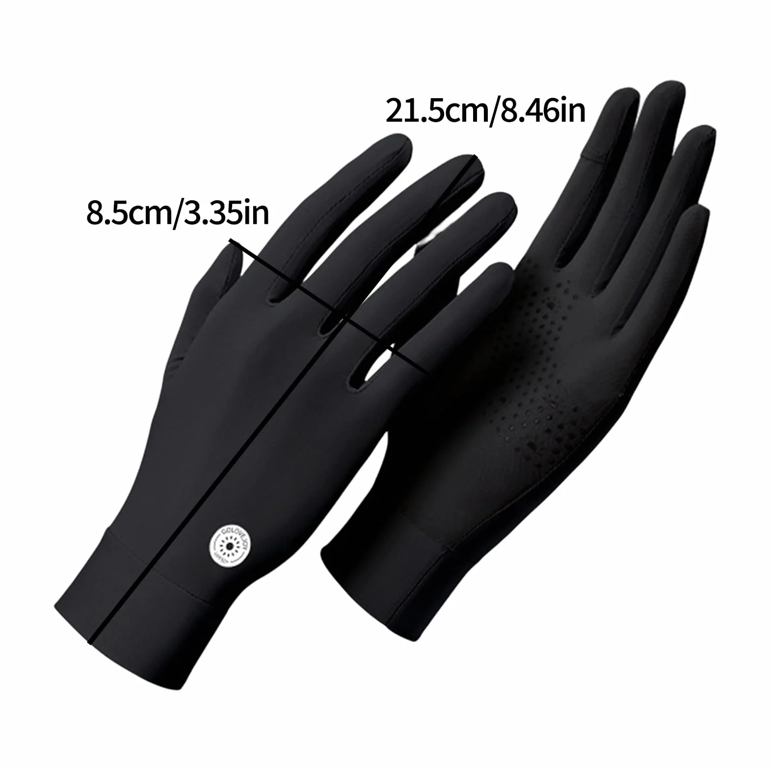 Guantes de protección solar, guantes transpirables con sensación de hielo, guantes de sol de pesca, guantes de kayak, equipo de remo, canoa, equipo profesional de protección UV UPF 50 Plus para