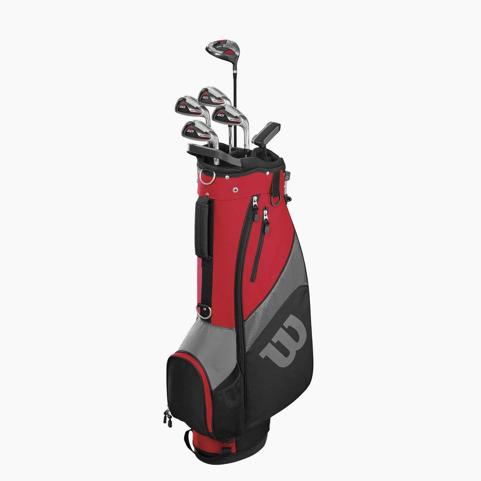 Wilson Golf Medio Set Pro Staff SGI, Juego de Palos de Golf, Nivel Principiante y Avanzado