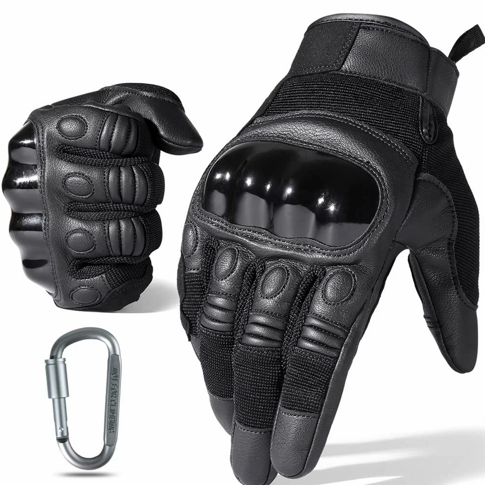 Entrenamiento al Aire Libre Deportes Escalada Tiro Caza Equitación Guantes de Dedo Completo (Color : Blue,White, Size : Medium)