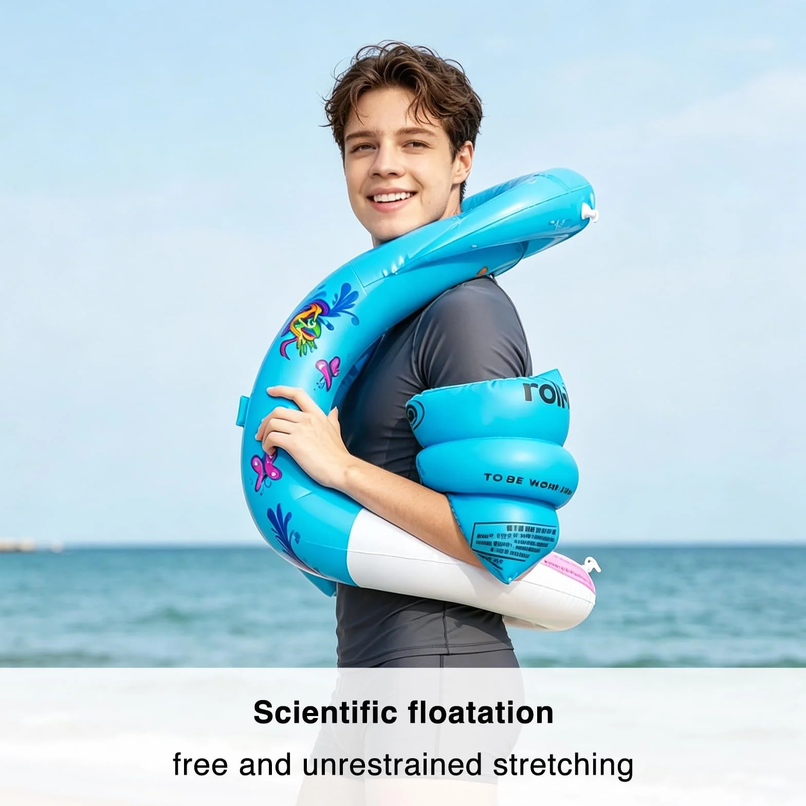 Schwimmjacke Es kann wie ein Rucksack am Körper getragen werden und eignet Sich zum Schwimmenlernen.