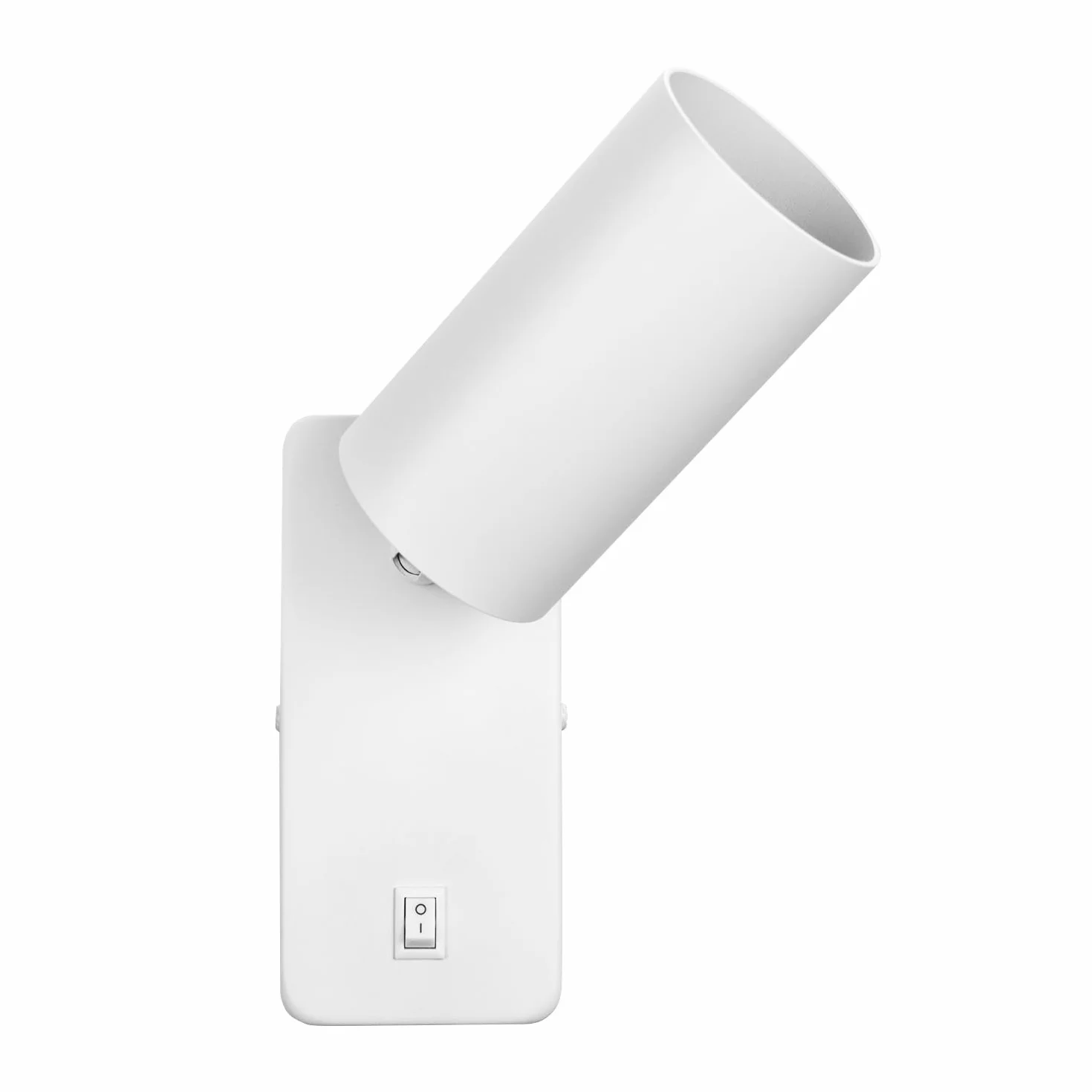 Maclean MCE369 Aplique de Pared GU10 con Interruptor 40W 7W Blanco 2 Unidades 55x100 mm