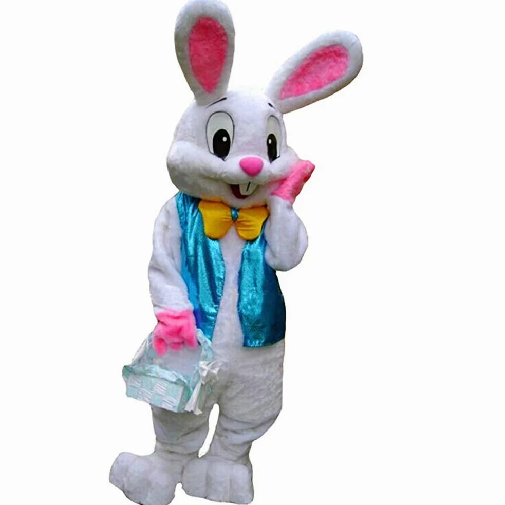 Disfraz de mascota de conejo de Pascua, unisex, disfraz de conejito de lujo, para fiesta de adultos, tamaño elegante