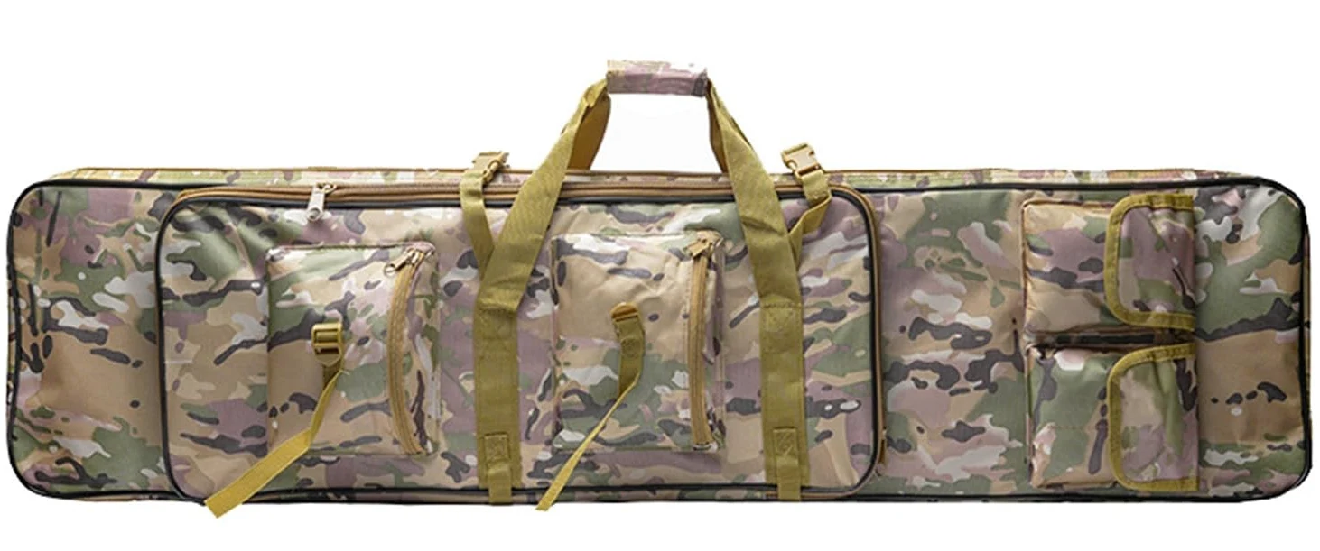 Bolsa para Rifle, Funda para Armas Largas, Airsoft Funda Escopeta Porta Caza Almacenar O Transportar Rifles 600D Tela Oxford Impermeable Bolsa Táctica De Escopeta C,118cm