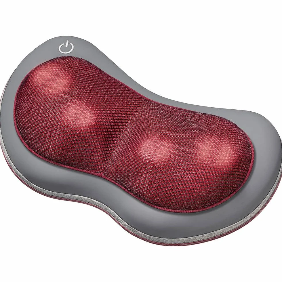 Beurer MG 149 Cojín de Masaje Shiatsu, masajeador cervical y espalda, 4 cabezales, función de calor