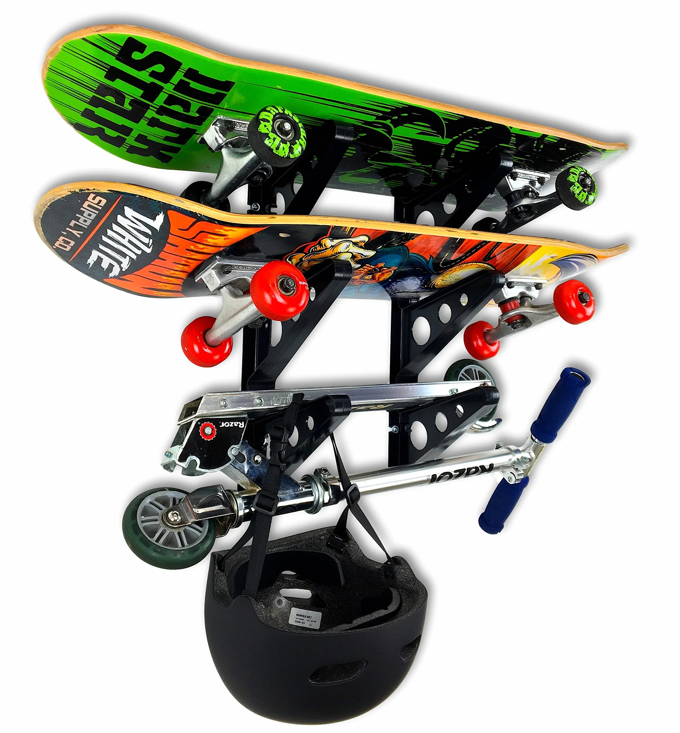 StoreYourBoard Bastidor de skateboard 3 tablas