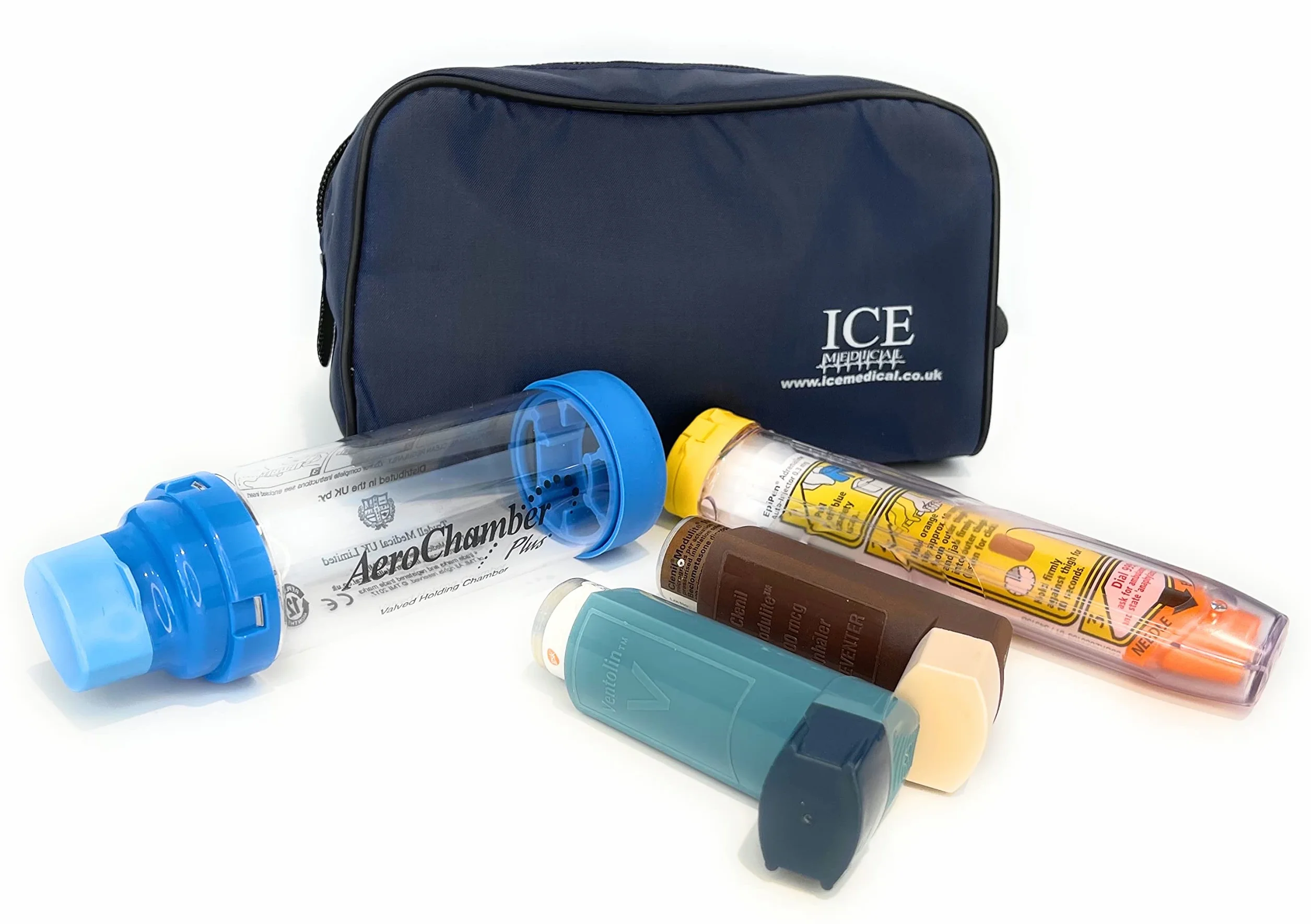 Bolsa para inhaladores Medio Azul Medianoche