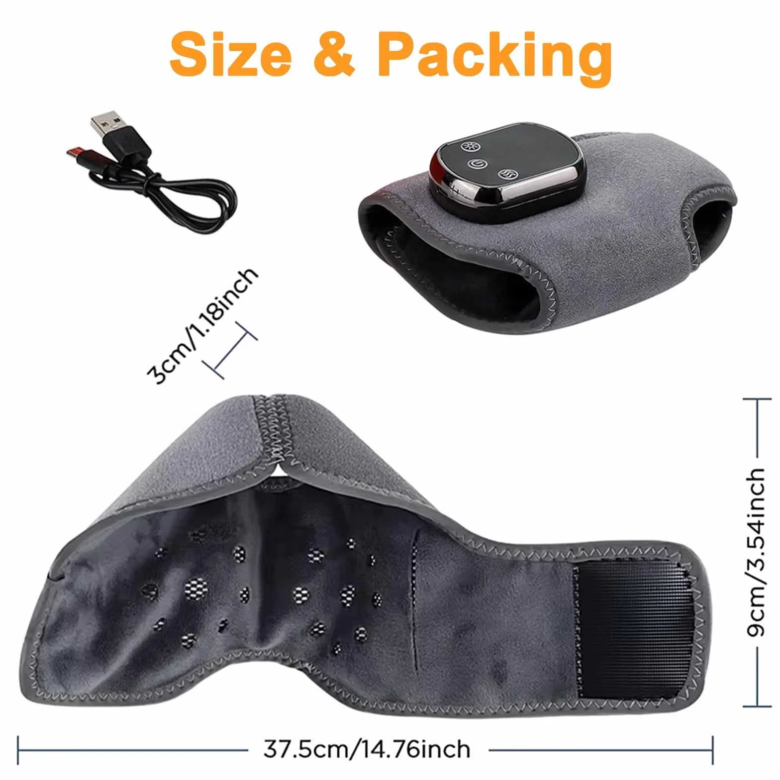JIMACRO Masajeador de Pies Eléctrico, Foot Massager para Tobillo Talón Planta Arco