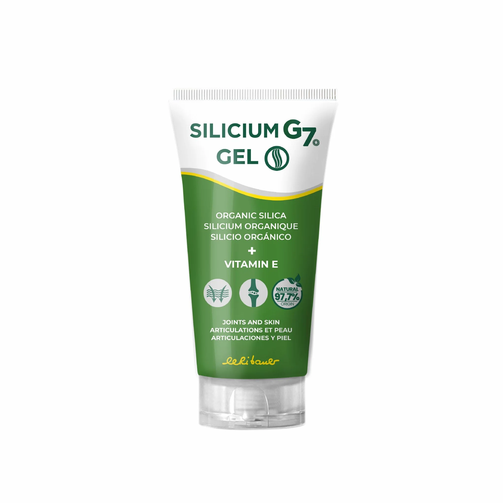 Silicium G7 Gel Corporal con Alta Concentración de Silicio para Articulaciones y Músculos Absorción Rápida Textura Ligera 150 ml