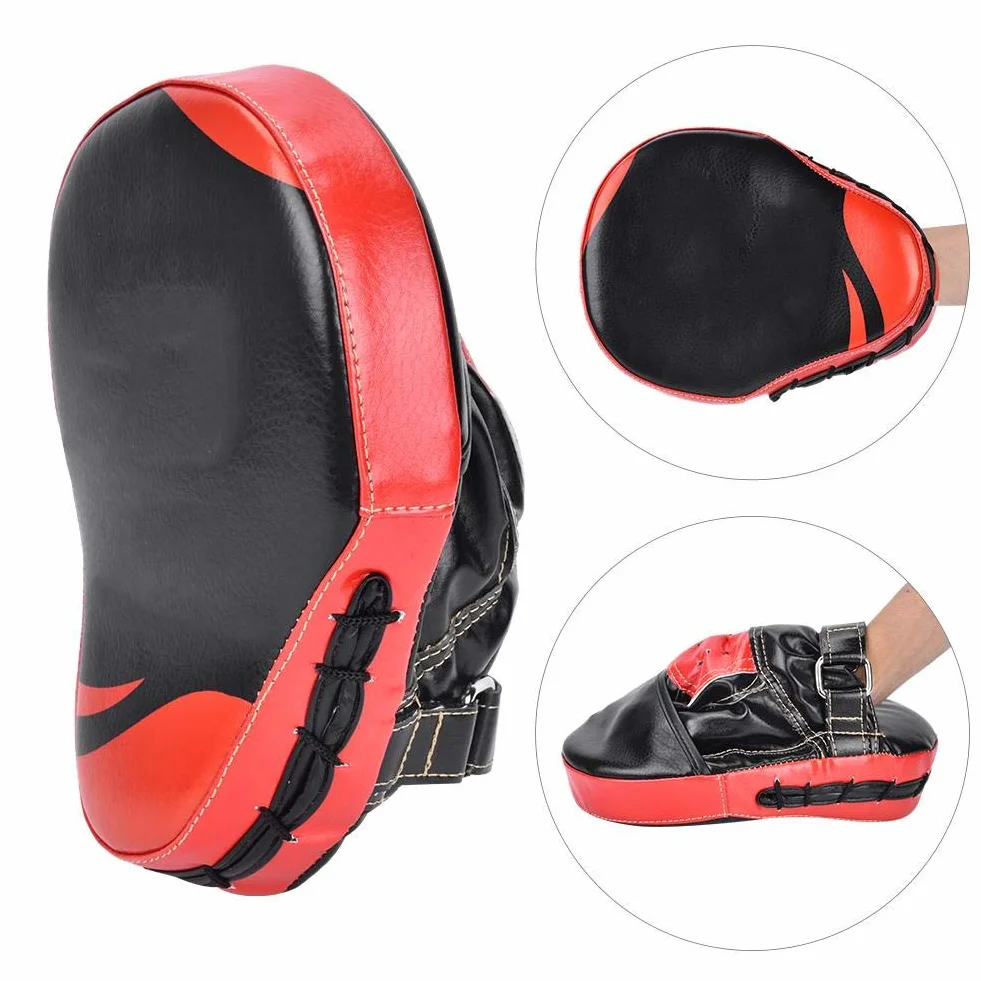 Almohadilla de Mano, manopla de Boxeo, Cuero PU + Espuma para Entrenamiento, Gimnasio, Boxeo tailandés
