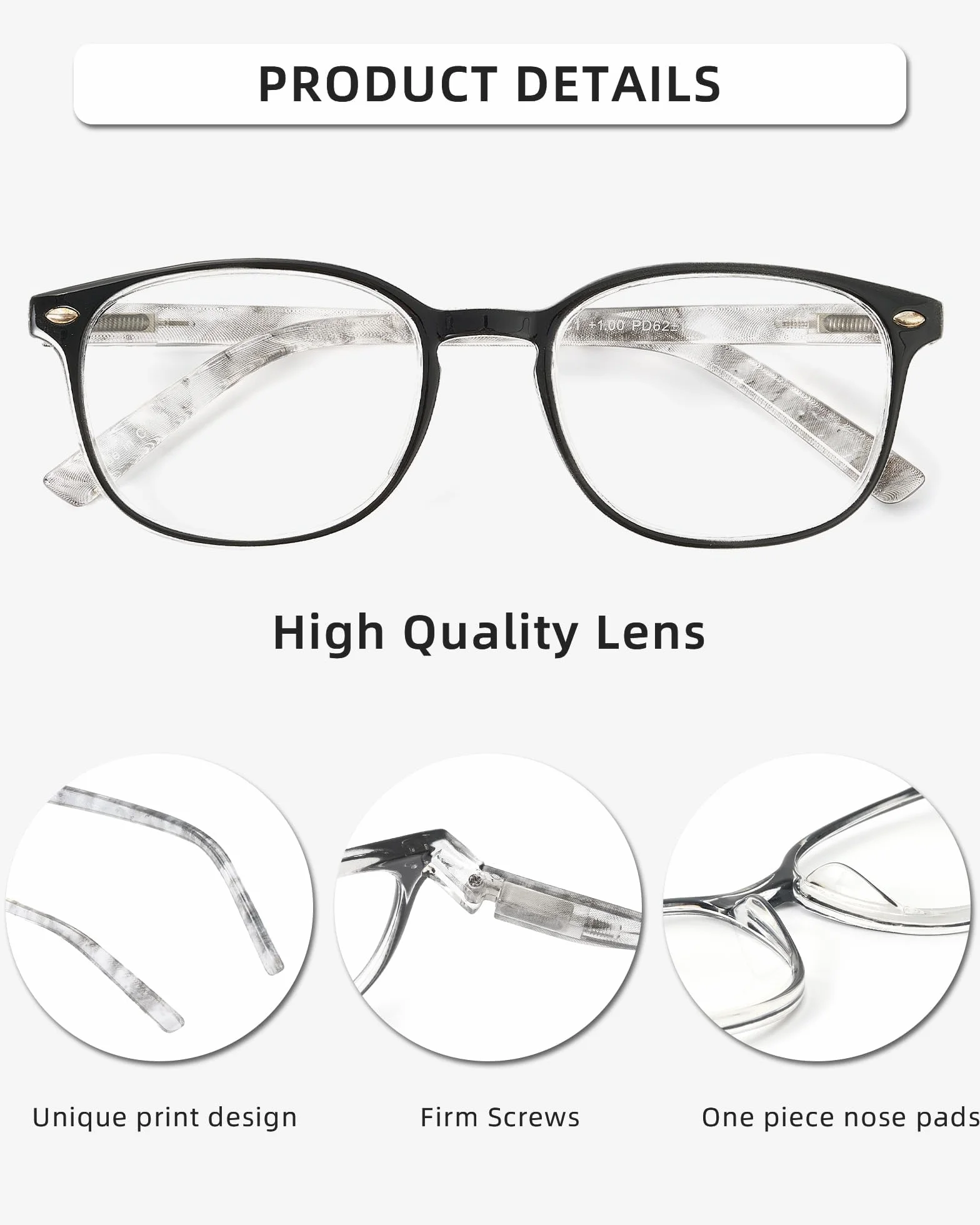 JM Gafas de Presbicia y Lectura para Mujer Pack 4 Unidades