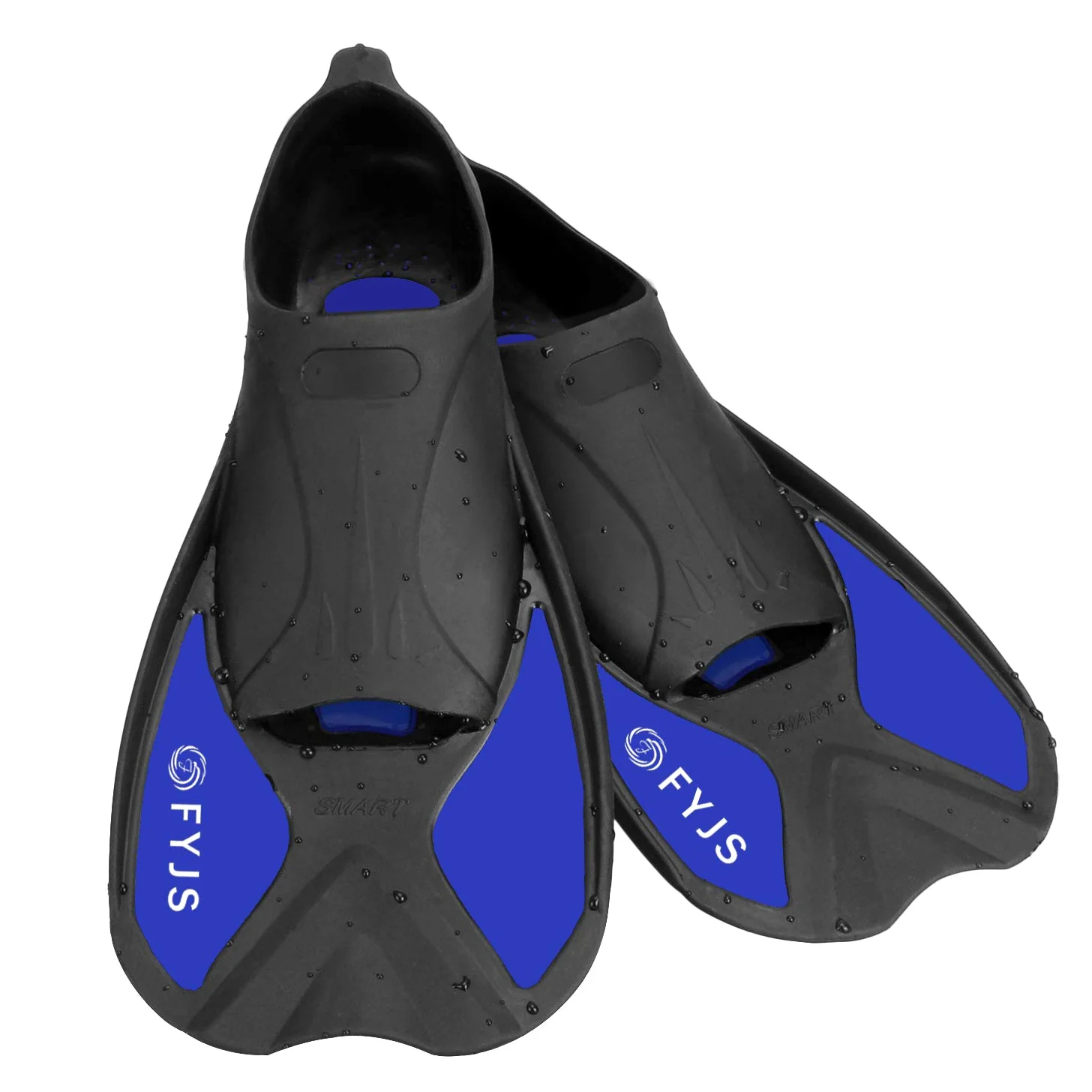 Aletas cortas de natación, aletas de buceo de tamaño de viaje con bolsa de transporte de malla para hombres y mujeres adultos