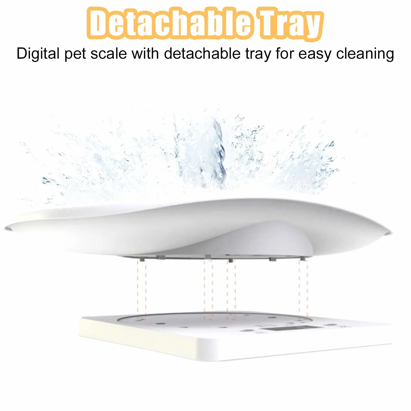 Báscula Digital Portátil para Mascotas y Bebés, 10 kg/1 g