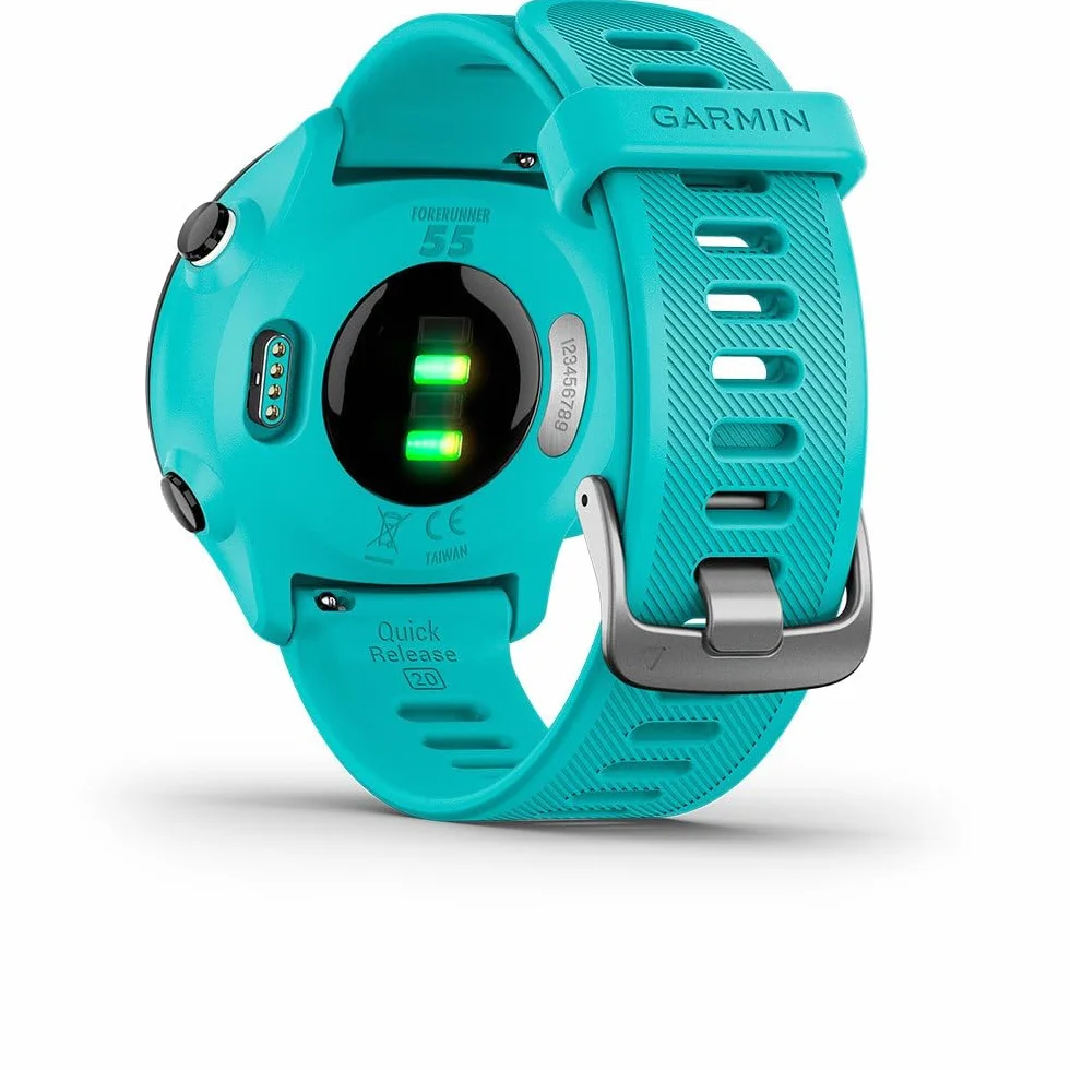 Garmin Forerunner 55 Reloj Inteligente Running GPS Planes Entrenamiento Notificaciones Seguimiento Bienestar Turquesa Reacondicionado