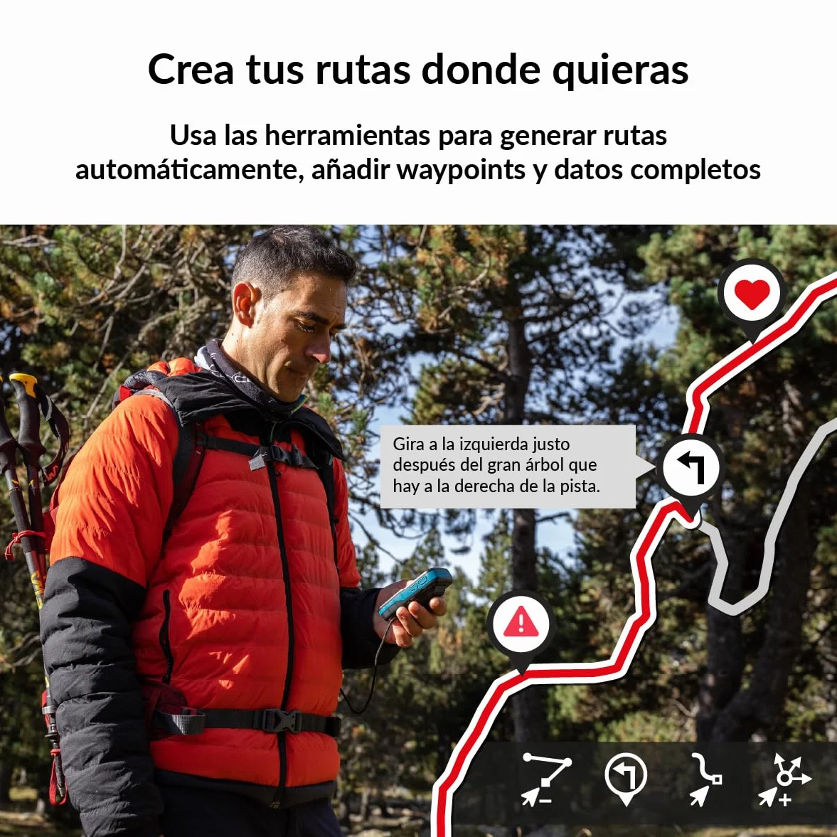 TwoNav Cross Plus (64 GB) + Mapa Completo España IGN Topo 1:25.000 Instalado, GPS con Pantalla 3.2 Pulgadas para MTB, Ciclismo, Trekking o Senderismo