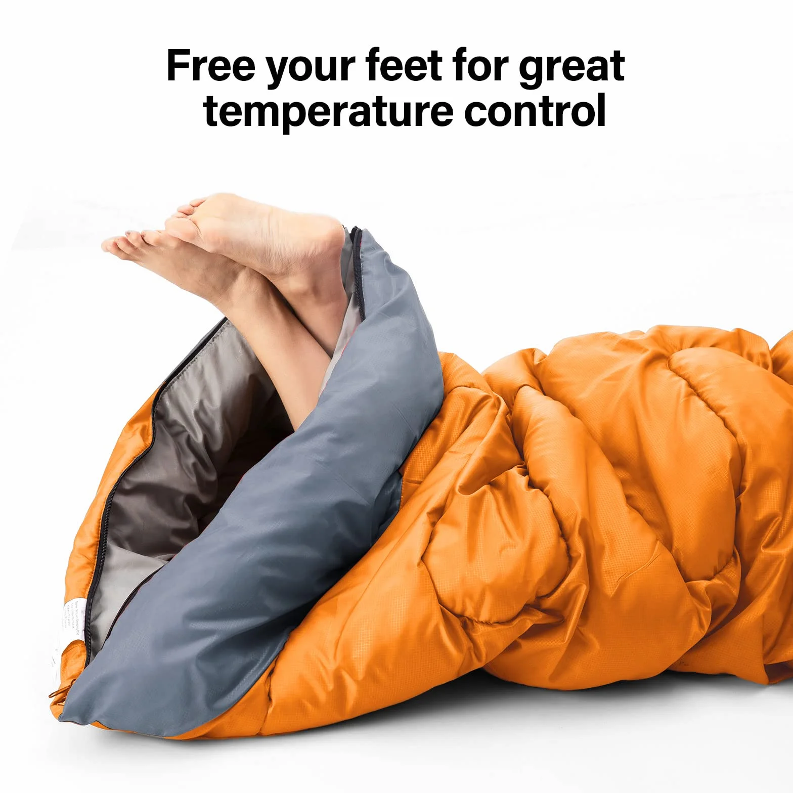 BISINNA Saco de Dormir con Almohada - 4 Estaciones, Ligero, Impermeable, cálido, Saco de Dormir con un Saco de compresión para Adultos, Camping